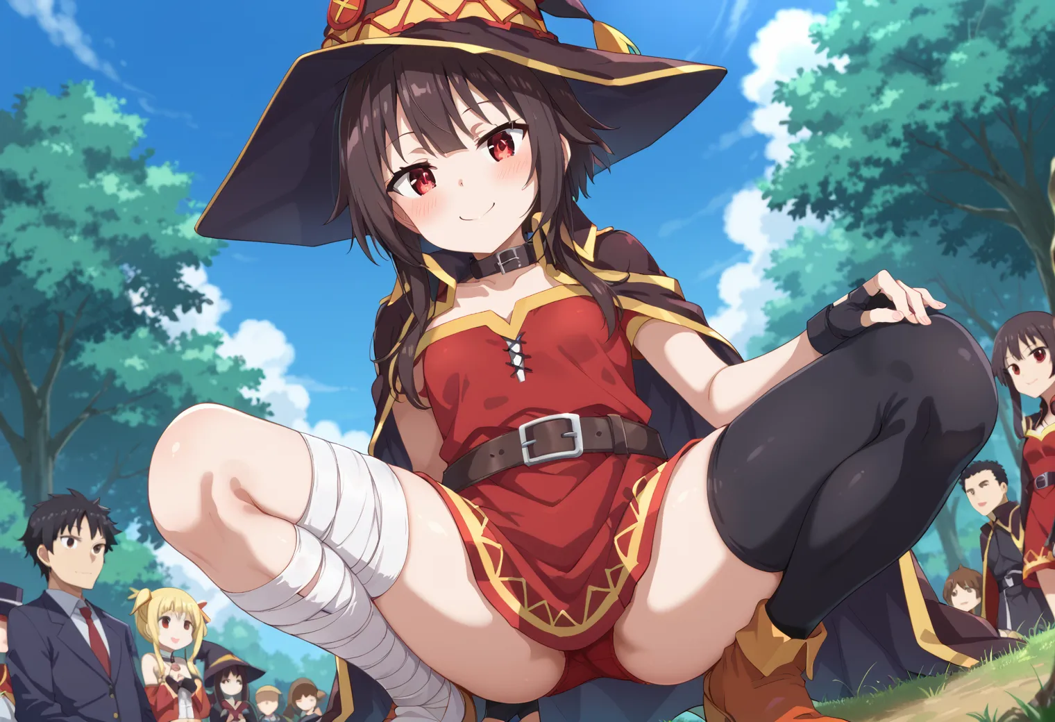 このすばに登場する爆裂ロリ魔法少女なめぐみんちゃんのエッチなAIイラストエロ画像354枚まとめ！(9ページ目) 24번째 이미지입니다.