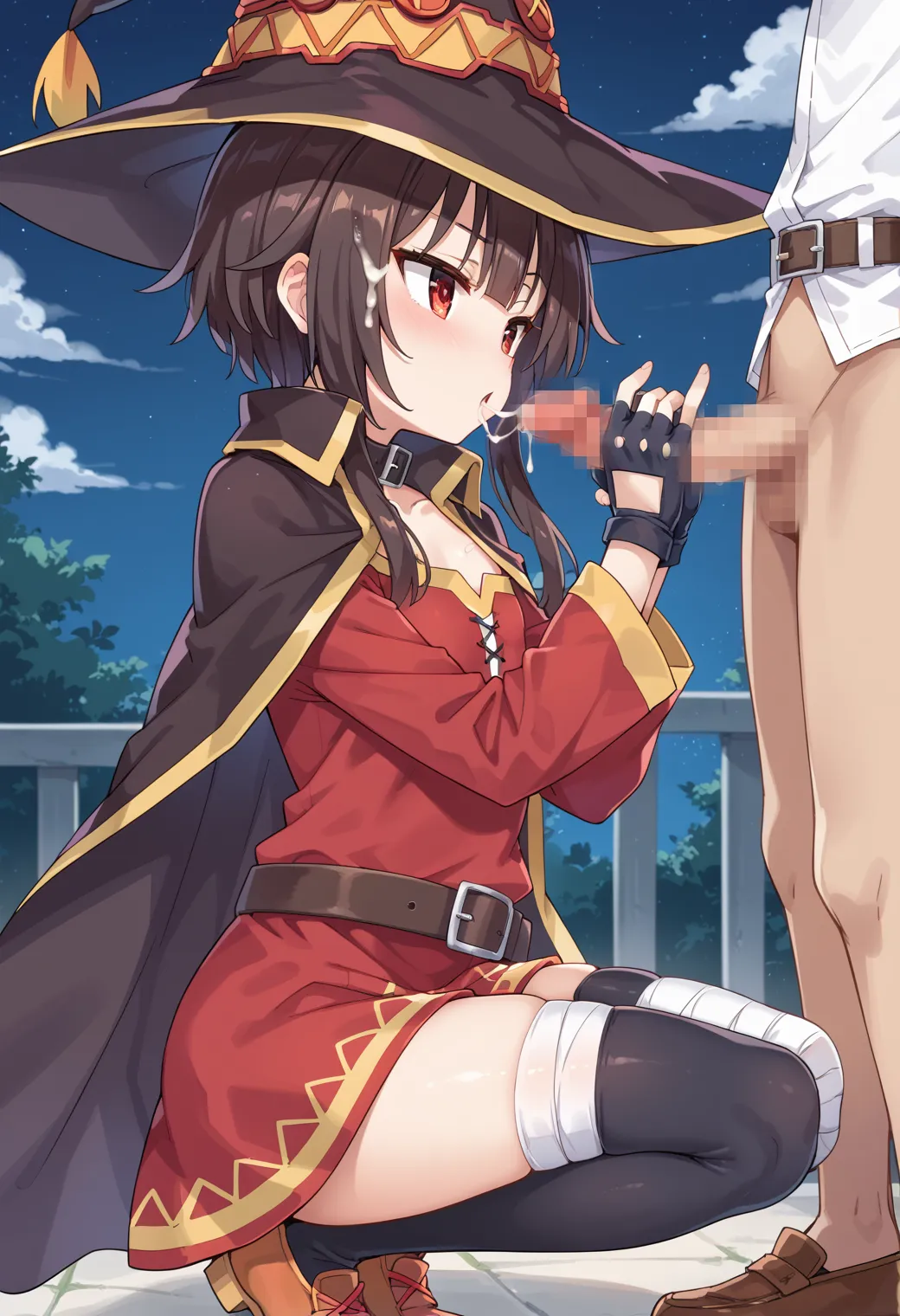 このすばに登場する爆裂ロリ魔法少女なめぐみんちゃんのエッチなAIイラストエロ画像354枚まとめ！の8枚目の画像です。