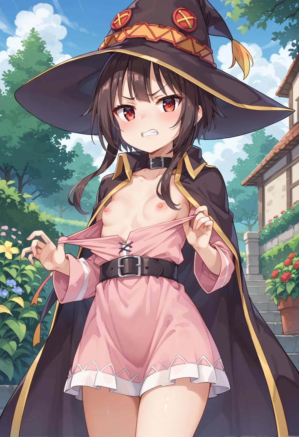 このすばに登場する爆裂ロリ魔法少女なめぐみんちゃんのエッチなAIイラストエロ画像354枚まとめ！の29枚目の画像です。