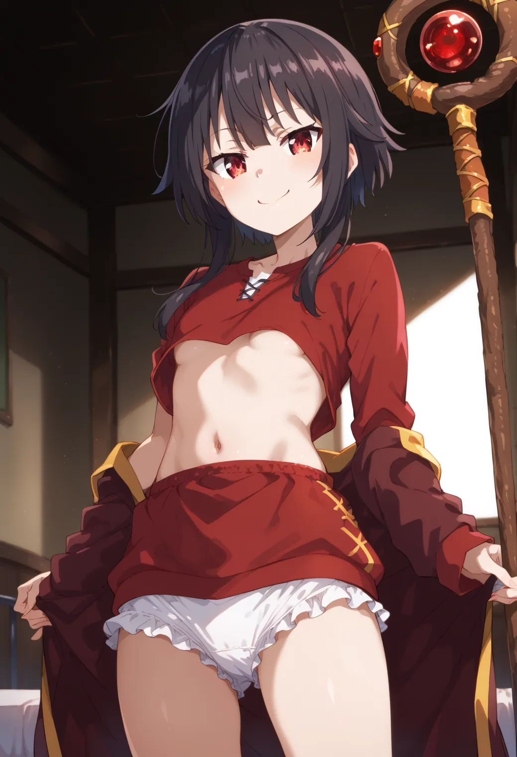 このすばに登場する爆裂ロリ魔法少女なめぐみんちゃんのエッチなAIイラストエロ画像354枚まとめ！(2ページ目) 2張圖片