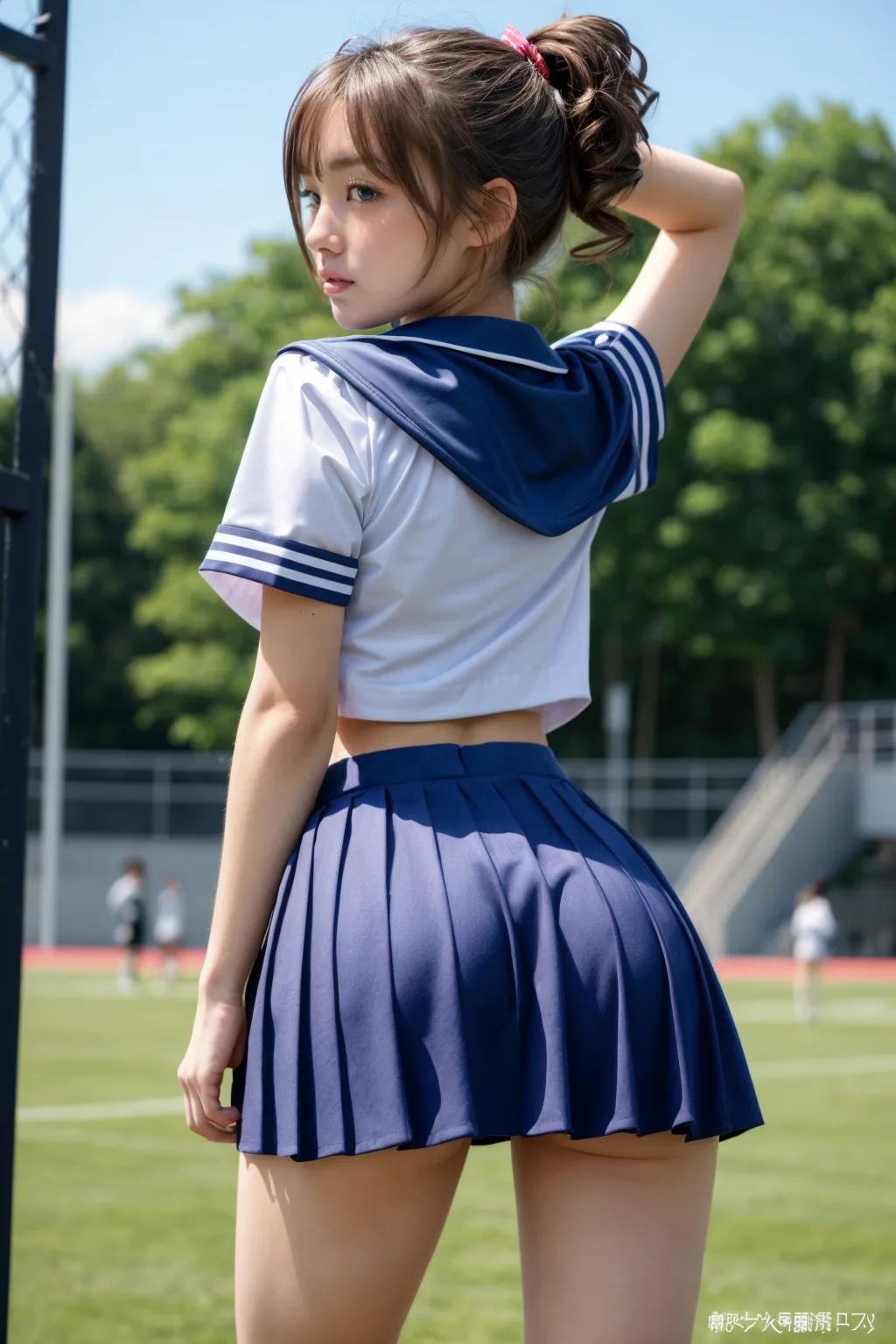 セーラーや学生服を着ている美少女女子校生がエッチなポーズをしてくれるAIエロ画像310枚まとめ！(3ページ目) 39번째 이미지입니다.