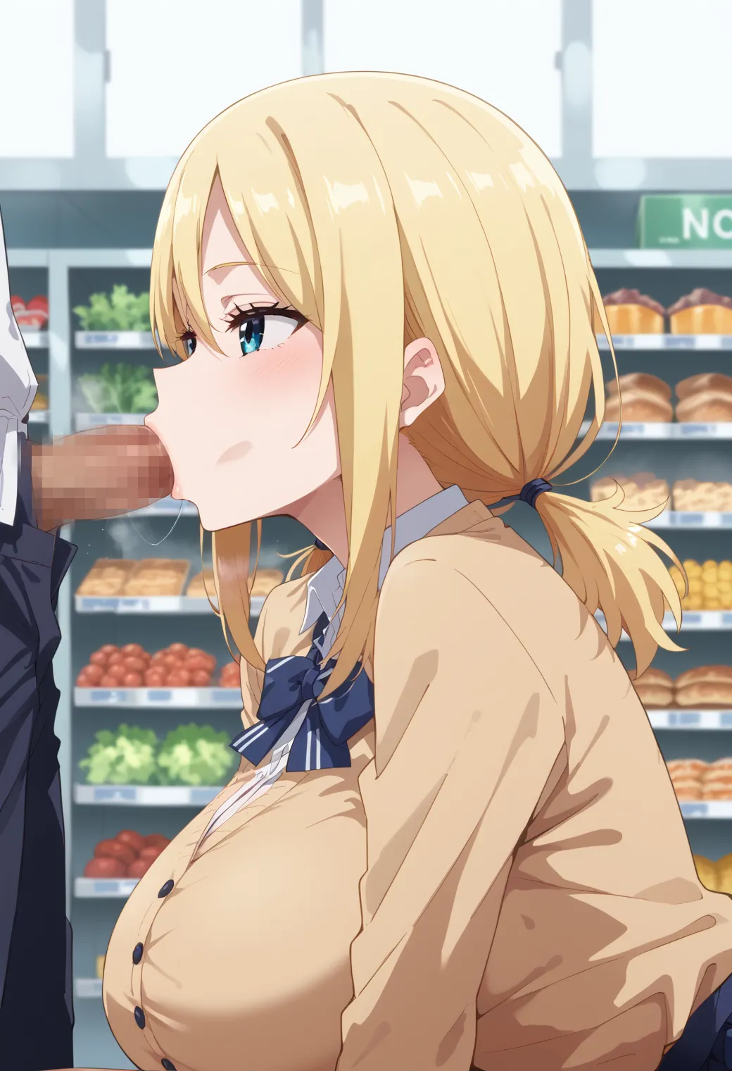 最近のAIで生成した二次元の女の子が口でペニスを咥える画像がシコ過ぎるから一回見てくれ！ｗｗｗ（画像427枚）(11ページ目)の12枚目の画像です。