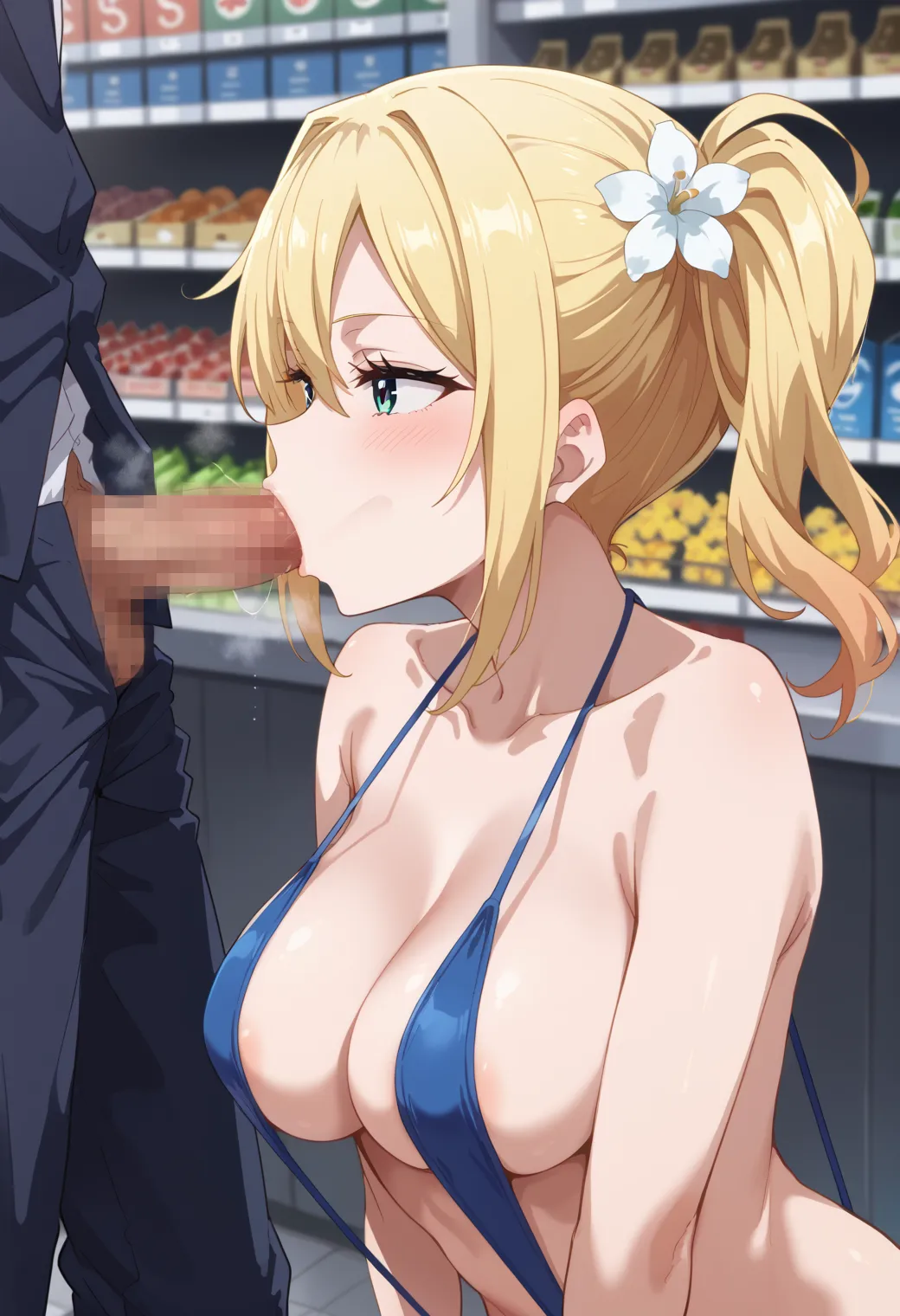 最近のAIで生成した二次元の女の子が口でペニスを咥える画像がシコ過ぎるから一回見てくれ！ｗｗｗ（画像427枚）(11ページ目)の21枚目の画像です。