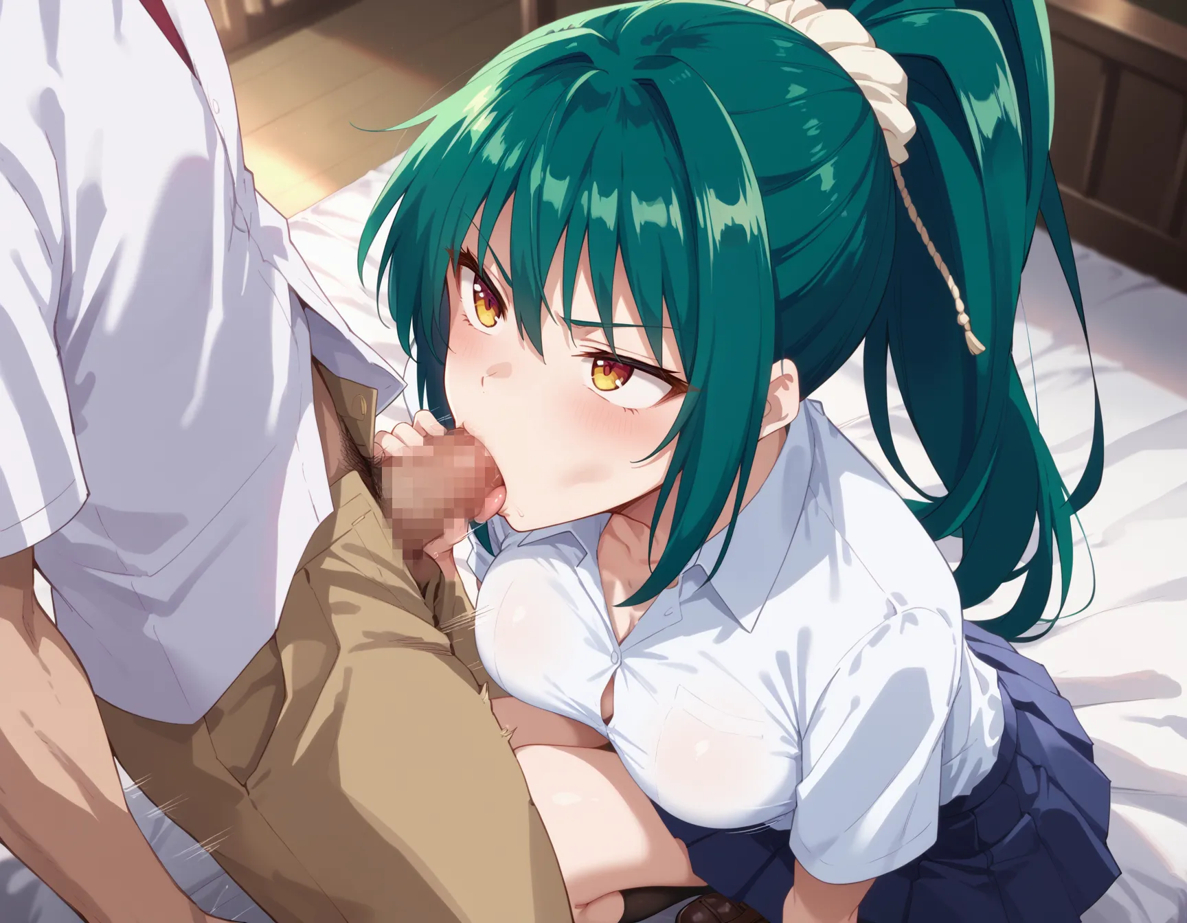 最近のAIで生成した二次元の女の子が口でペニスを咥える画像がシコ過ぎるから一回見てくれ！ｗｗｗ（画像427枚）(2ページ目)の5枚目の画像です。