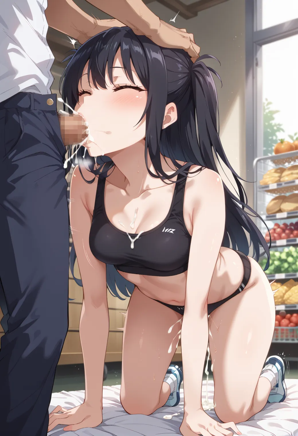 最近のAIで生成した二次元の女の子が口でペニスを咥える画像がシコ過ぎるから一回見てくれ！ｗｗｗ（画像427枚）(3ページ目)の2枚目の画像です。