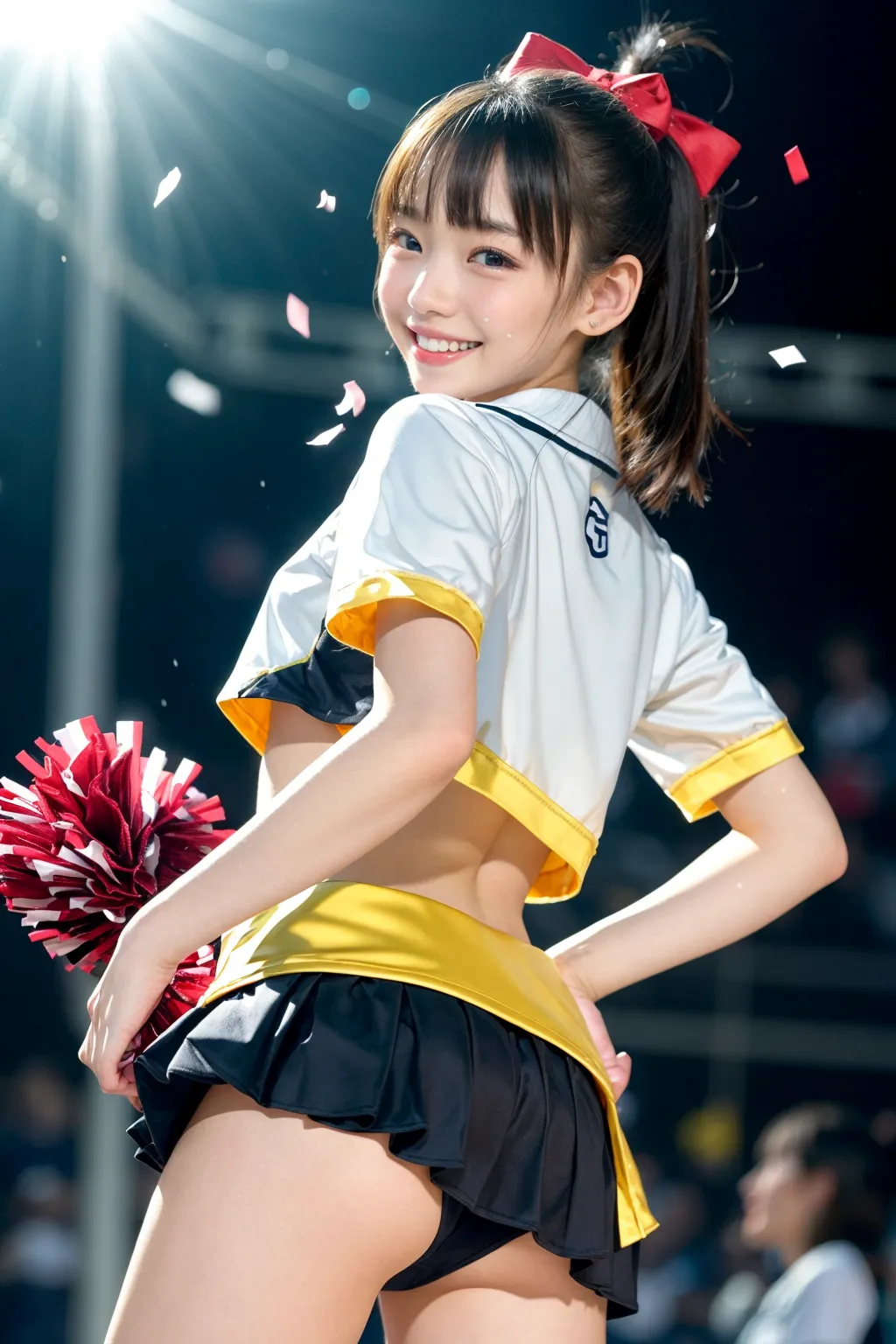 「お兄ちゃん！ファイト♥️」エッチなちっぱいチアガールたちが精一杯応援してくれる？！AIエロ画像240枚まとめ！(5ページ目)の12枚目の画像です。