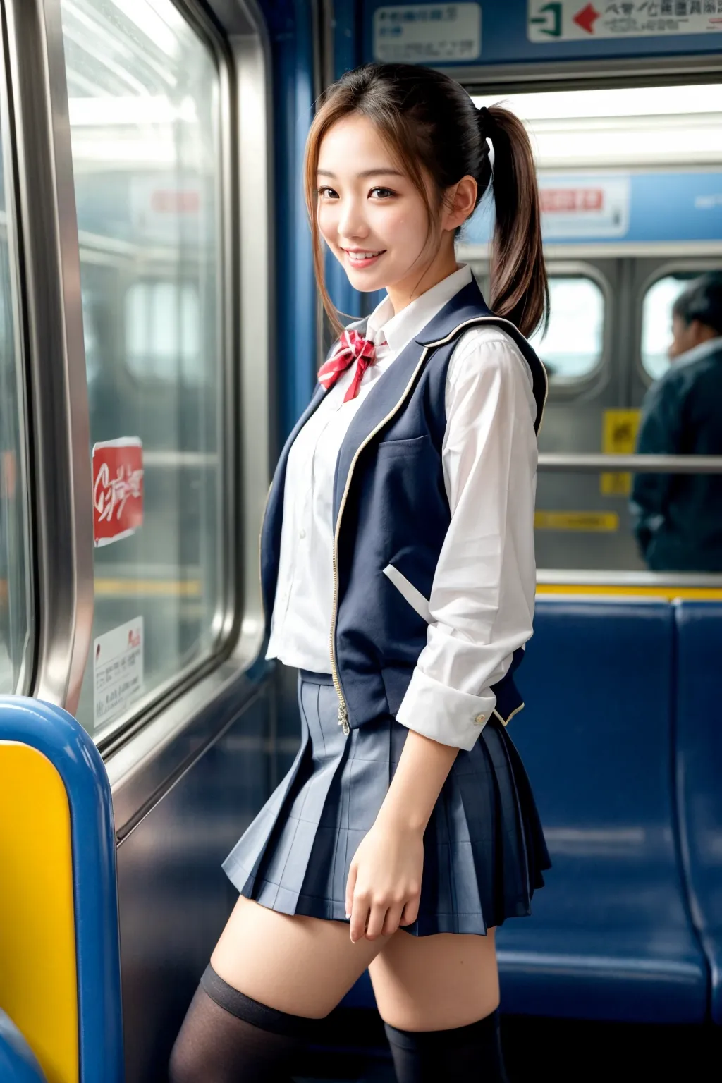 【貧乳JKAIエロ画像】おっぱい控えめ制服美少女たちが学校でエッチな身体を見せつけてくれるAIエロ画像240枚まとめ！_次ページのエロ画像