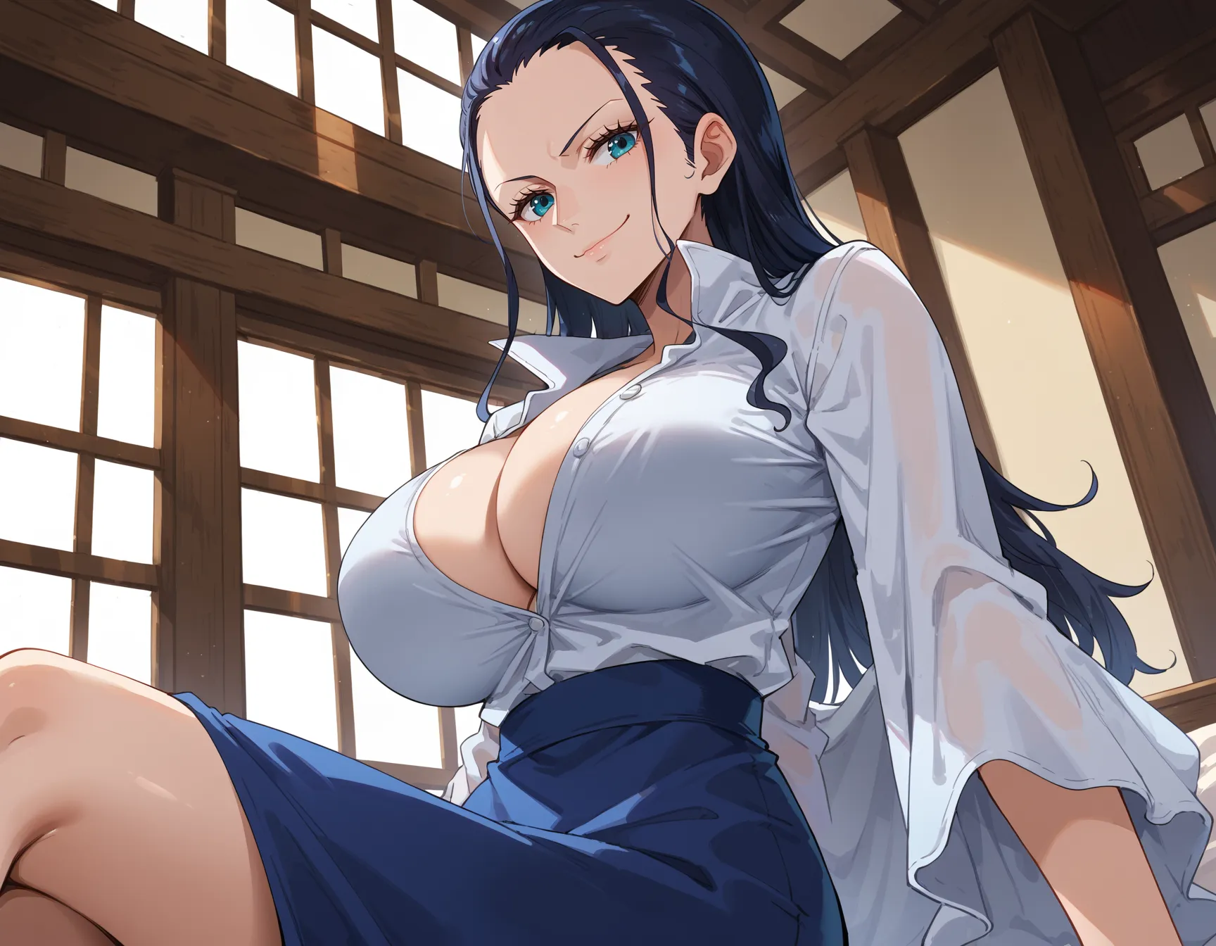 ワンピースに登場するロビンちゃんのエッチ度増し増しなAI画像500枚まとめ！の1枚目の画像です。