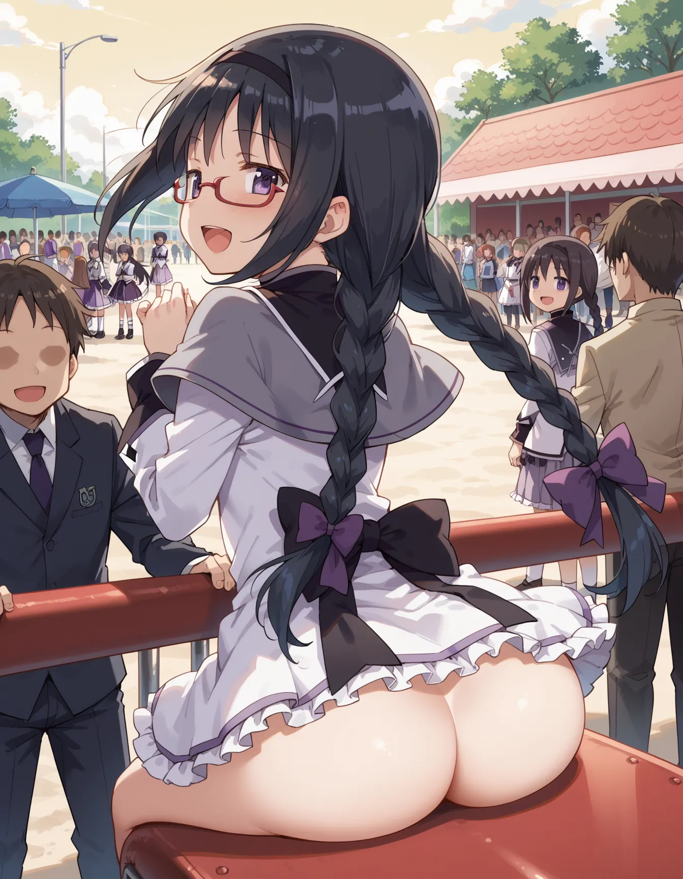 まどマギに登場する暁美ほむらちゃんAI画像500枚！(眼鏡Verもあります)(7ページ目) 8 image
