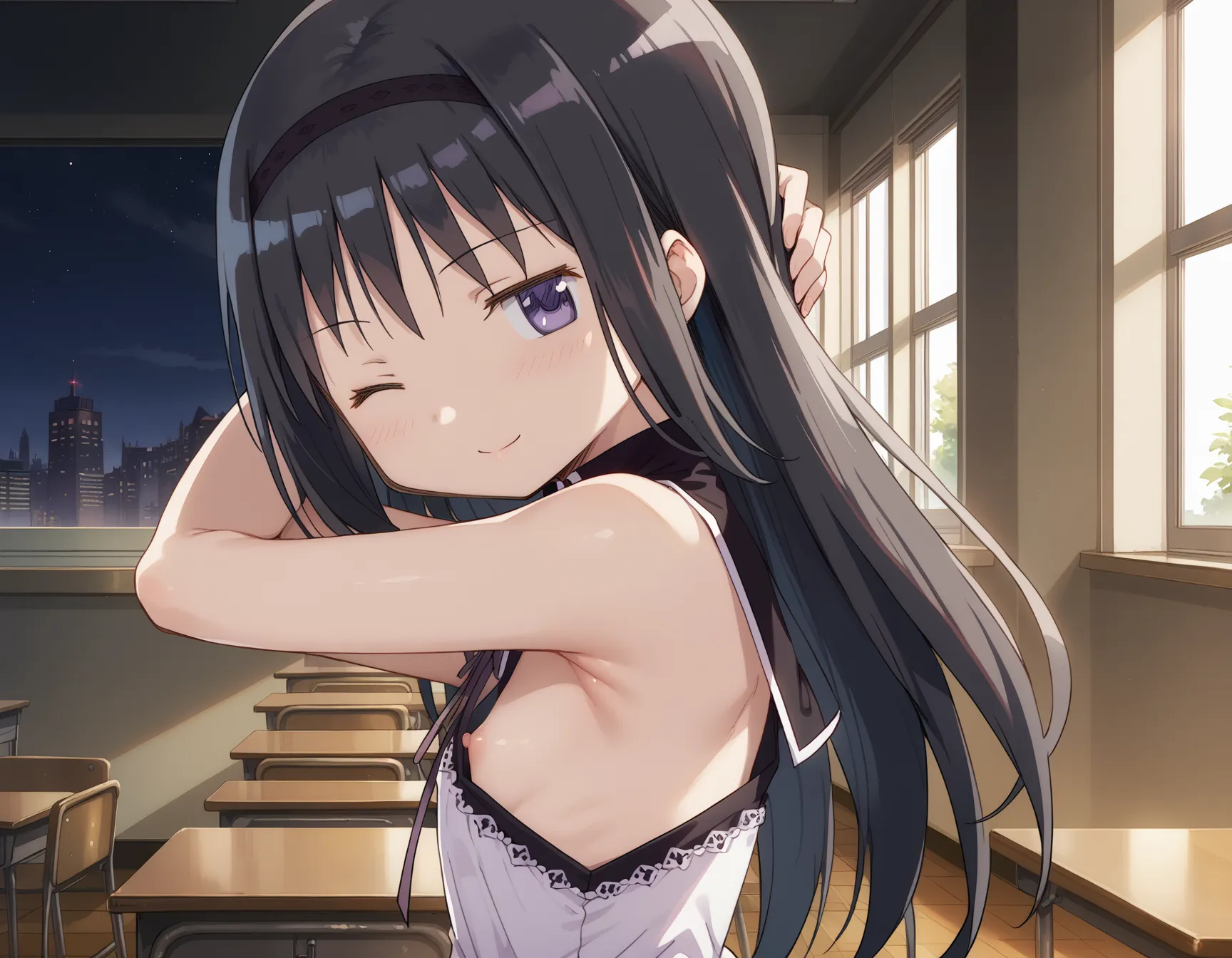 まどマギに登場する暁美ほむらちゃんAI画像500枚！(眼鏡Verもあります)(11ページ目) 23 image