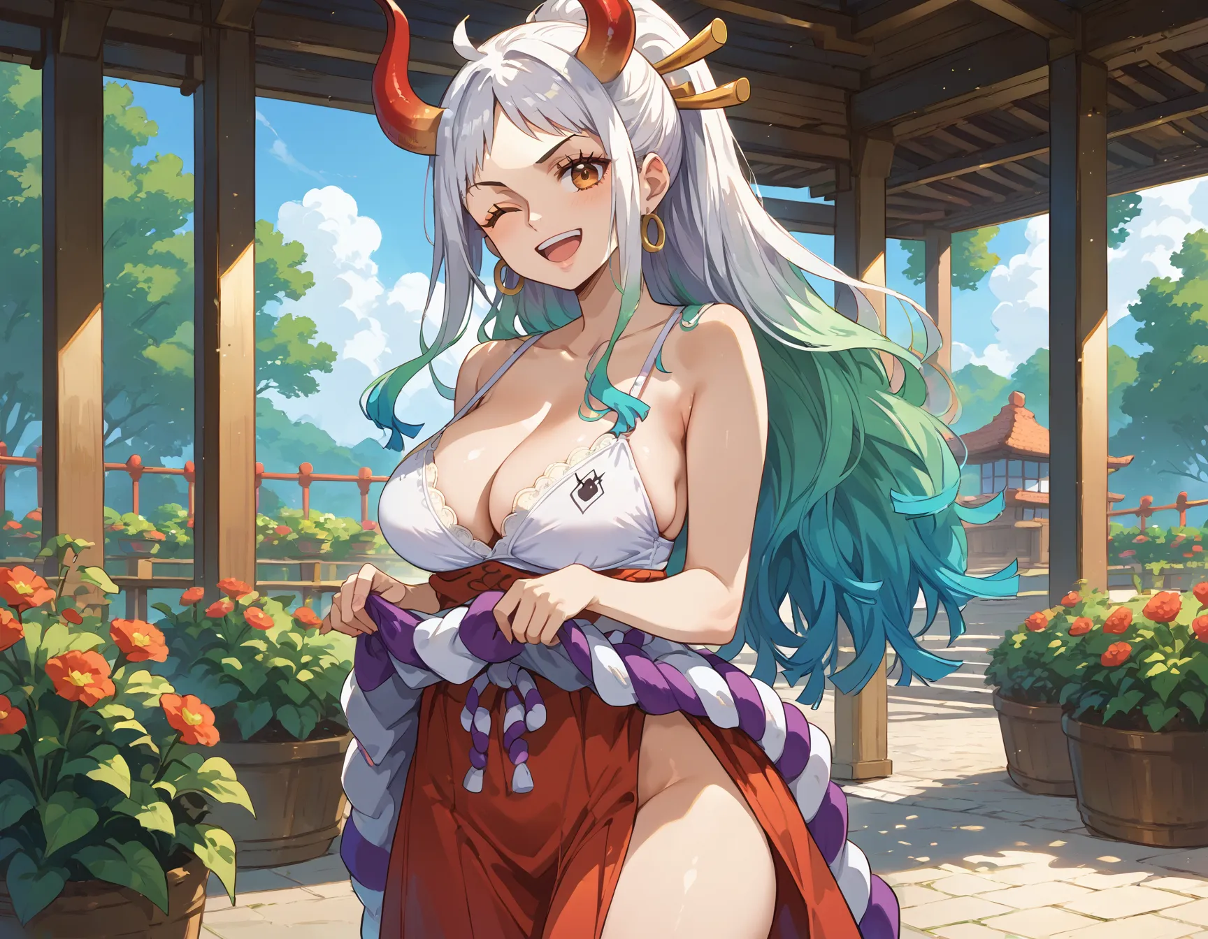 ワンピースに登場するヤマトのエッチ度増し増しなAI画像500枚まとめ！の36枚目の画像です。