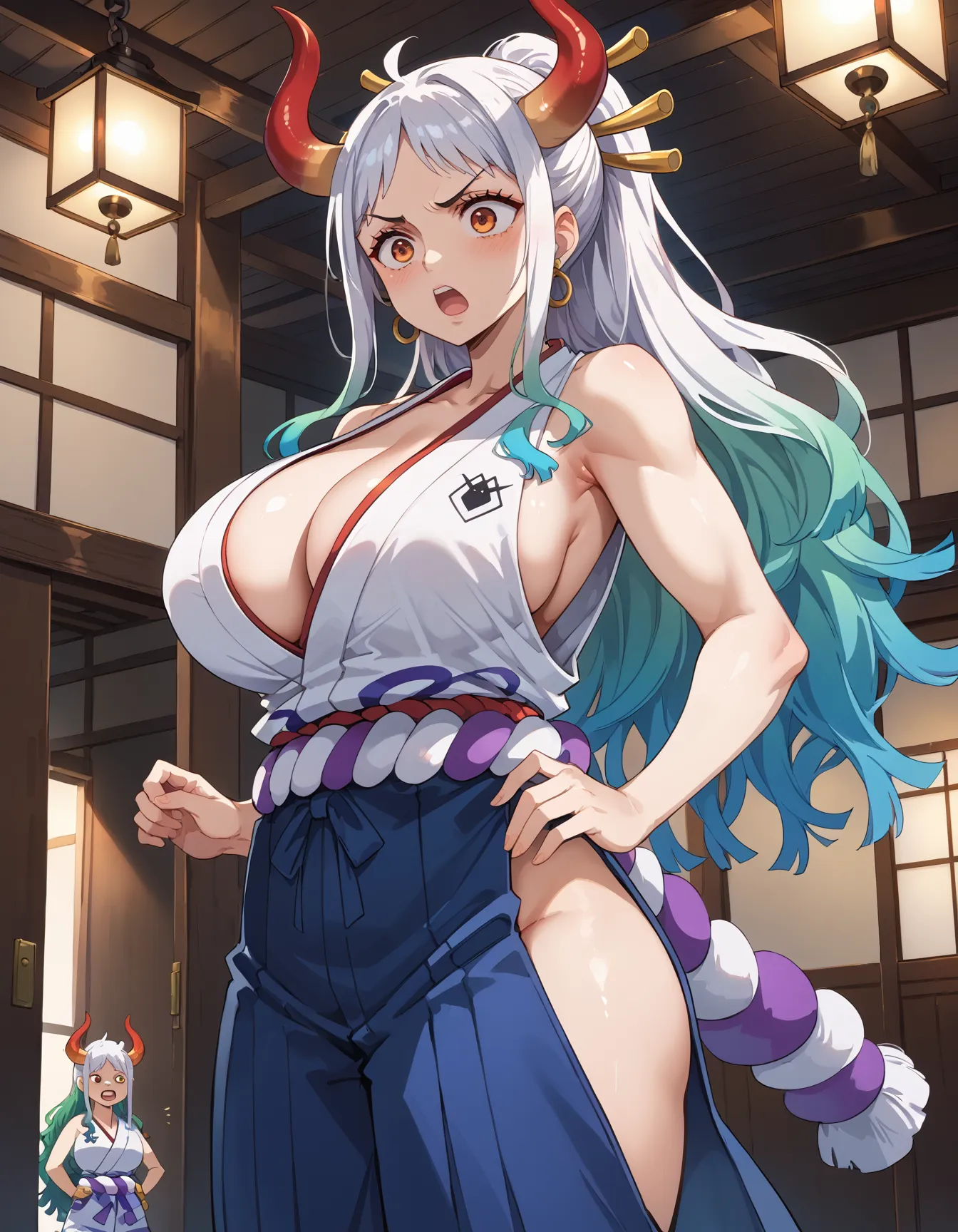 ワンピースに登場するヤマトのエッチ度増し増しなAI画像500枚まとめ！(11ページ目)の26枚目の画像です。