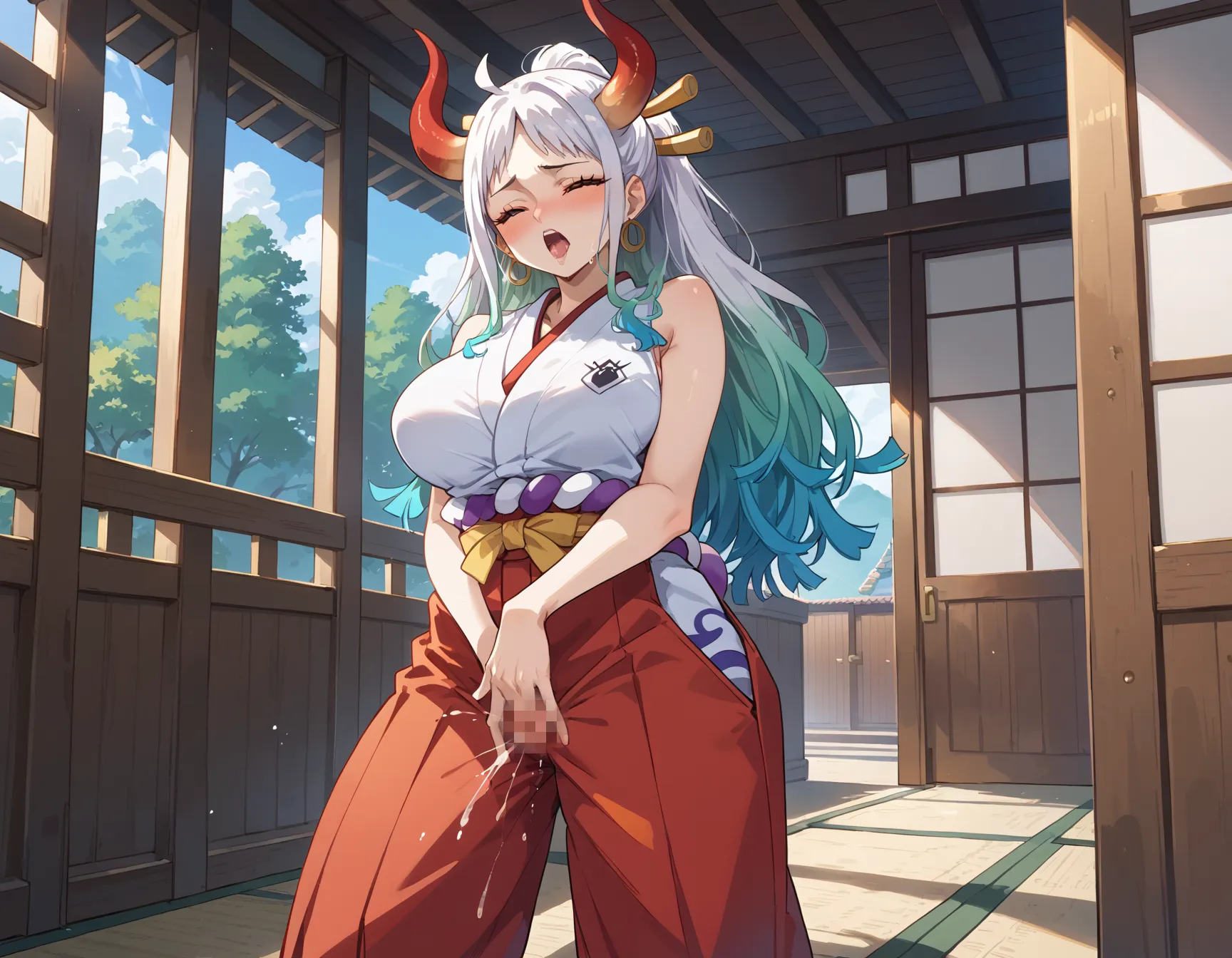 ワンピースに登場するヤマトのエッチ度増し増しなAI画像500枚まとめ！の5枚目の画像です。