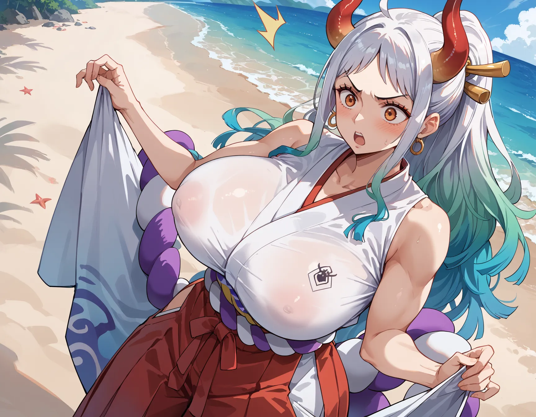 ワンピースに登場するヤマトのエッチ度増し増しなAI画像500枚まとめ！の2枚目の画像です。