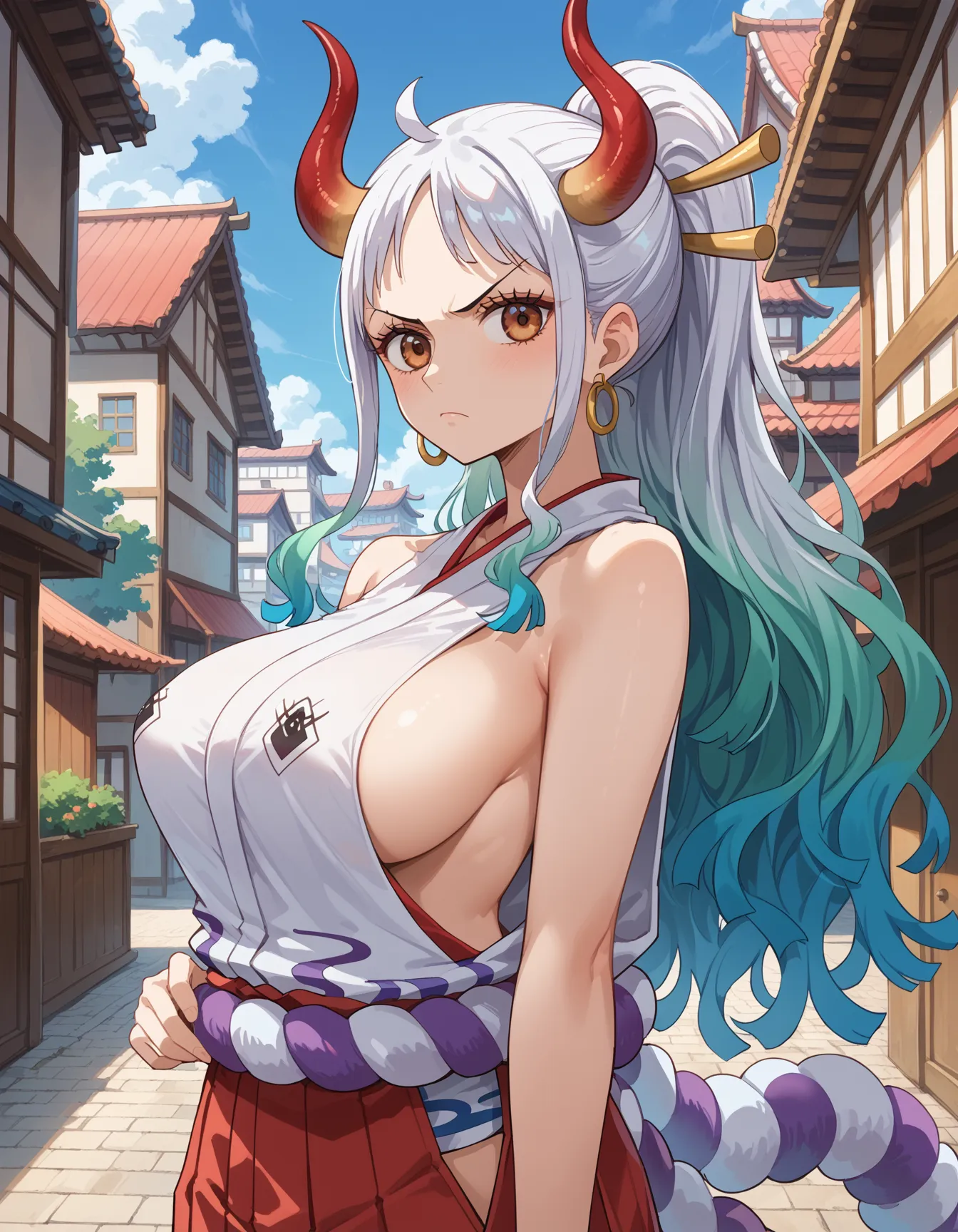 ワンピースに登場するヤマトのエッチ度増し増しなAI画像500枚まとめ！の7枚目の画像です。