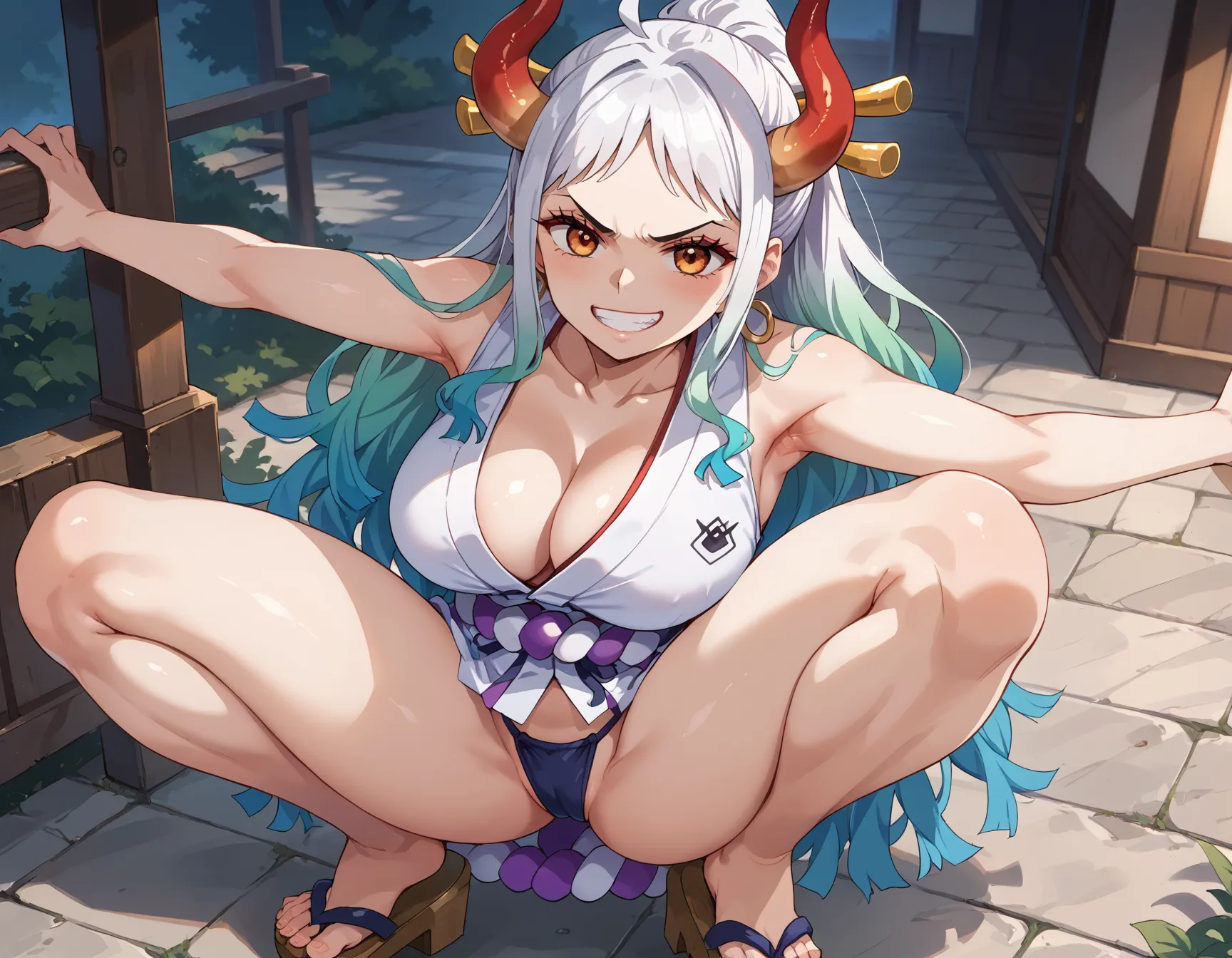 ワンピースに登場するヤマトのエッチ度増し増しなAI画像500枚まとめ！(4ページ目)の11枚目の画像です。