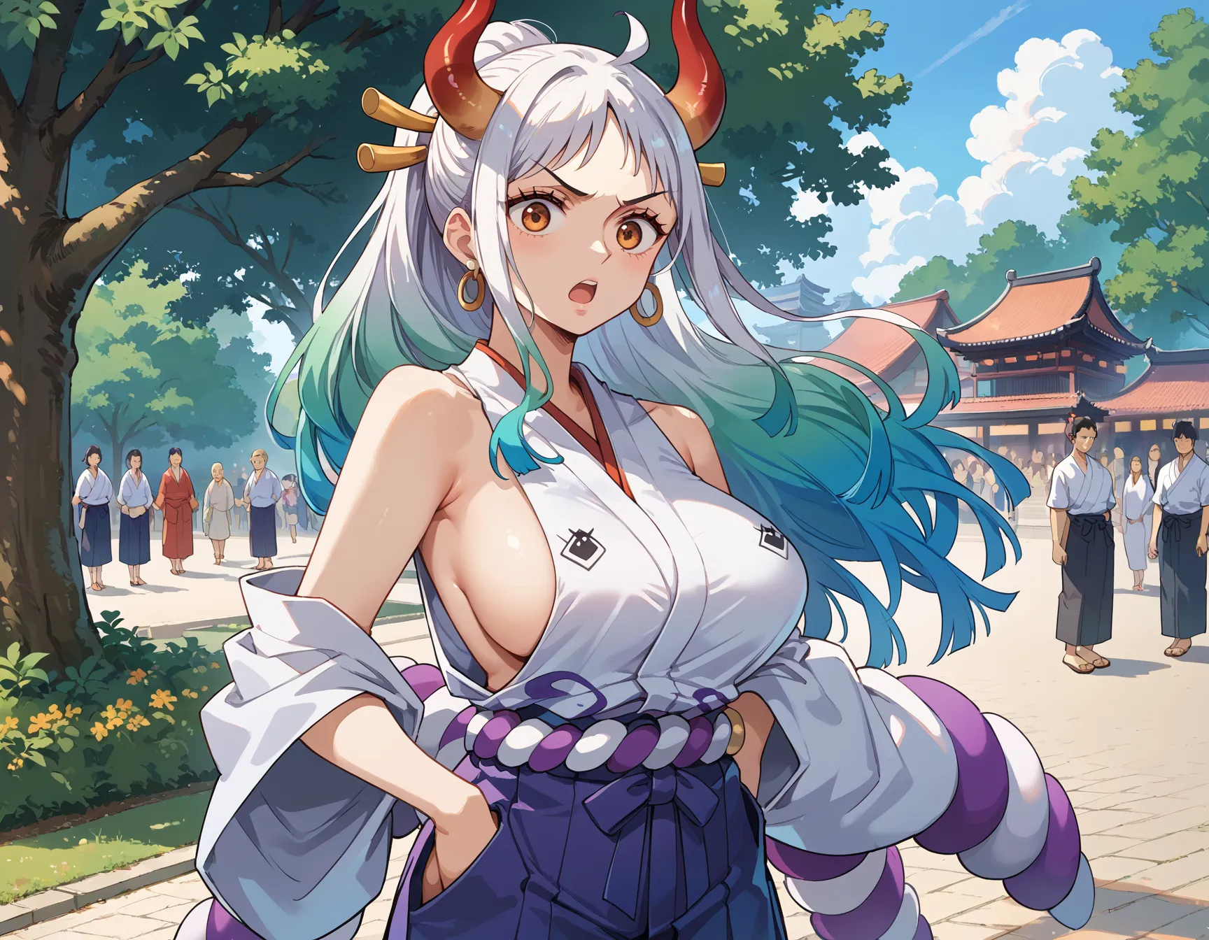 ワンピースに登場するヤマトのエッチ度増し増しなAI画像500枚まとめ！(5ページ目)の6枚目の画像です。