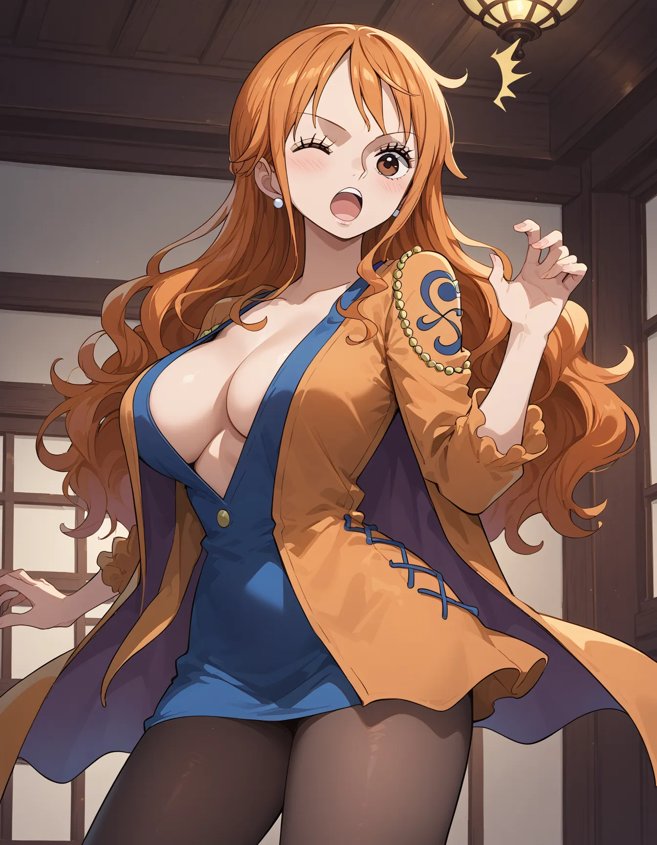 ワンピースに登場するナミちゃんのエッチなAI画像500枚！(10ページ目)の2枚目の画像です。