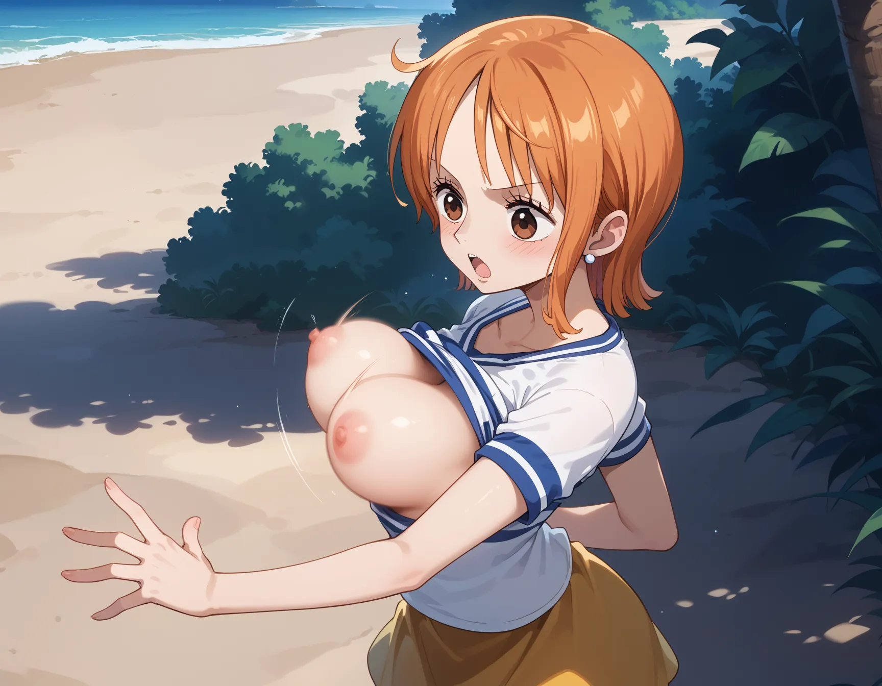 ワンピースに登場するナミちゃんのエッチなAI画像500枚！(11ページ目)の6枚目の画像です。
