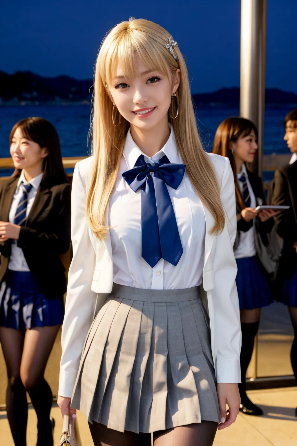 ド派手でエッチなJK達が誘ってくる？！妄想を詰め込んだAI画像400枚！(7ページ目) 35번째 이미지입니다.