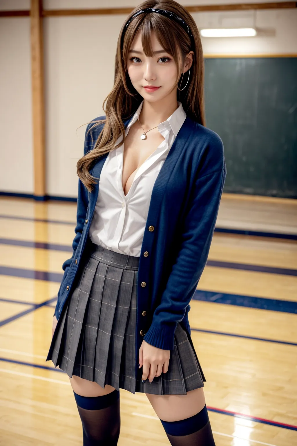 ド派手でエッチなJK達が誘ってくる？！妄想を詰め込んだAI画像400枚！(9ページ目)の4枚目の画像です。