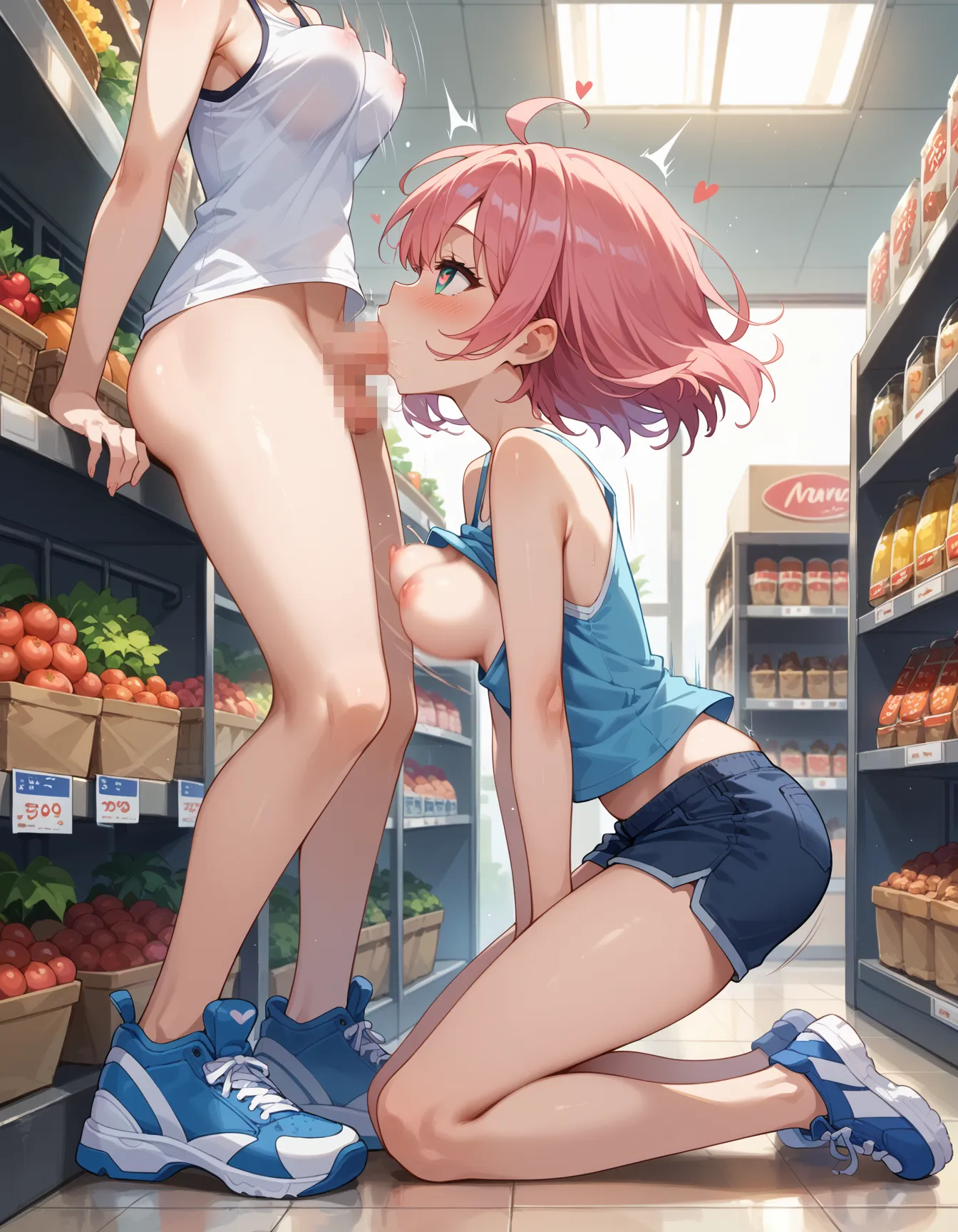 オナニーやフェラ手コキで性処理しちゃうチンポ生え系女子のエッチなAI画像320枚！(3ページ目)の26枚目の画像です。