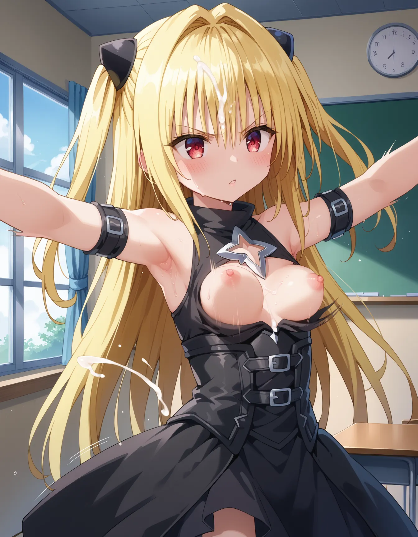 ToLOVEるに登場するヤミちゃんのエッチなAI画像480枚！(7ページ目)の26枚目の画像です。