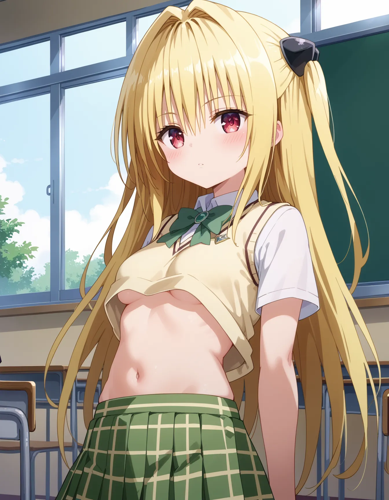 ToLOVEるに登場するヤミちゃんのエッチなAI画像480枚！(7ページ目)の34枚目の画像です。