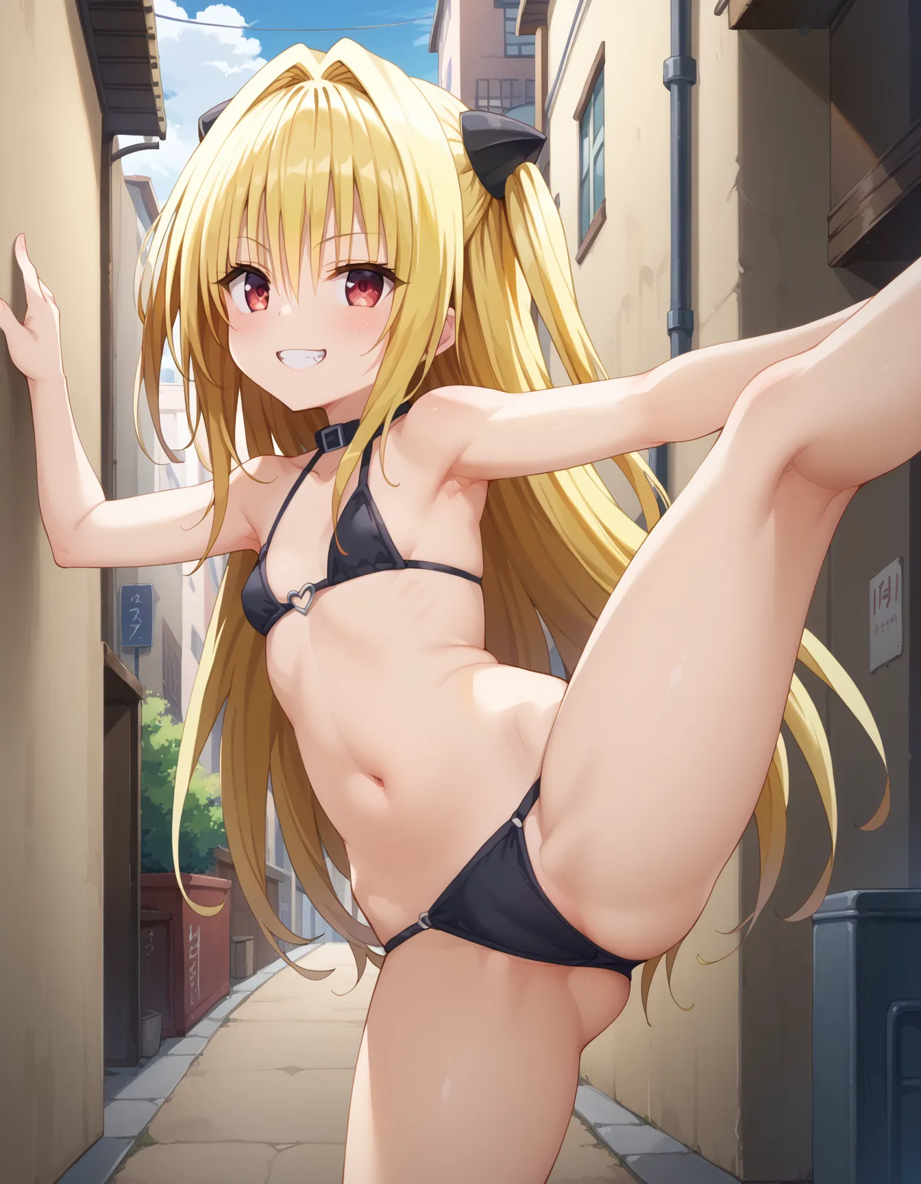 ToLOVEるに登場するヤミちゃんのエッチなAI画像480枚！(9ページ目)の11枚目の画像です。