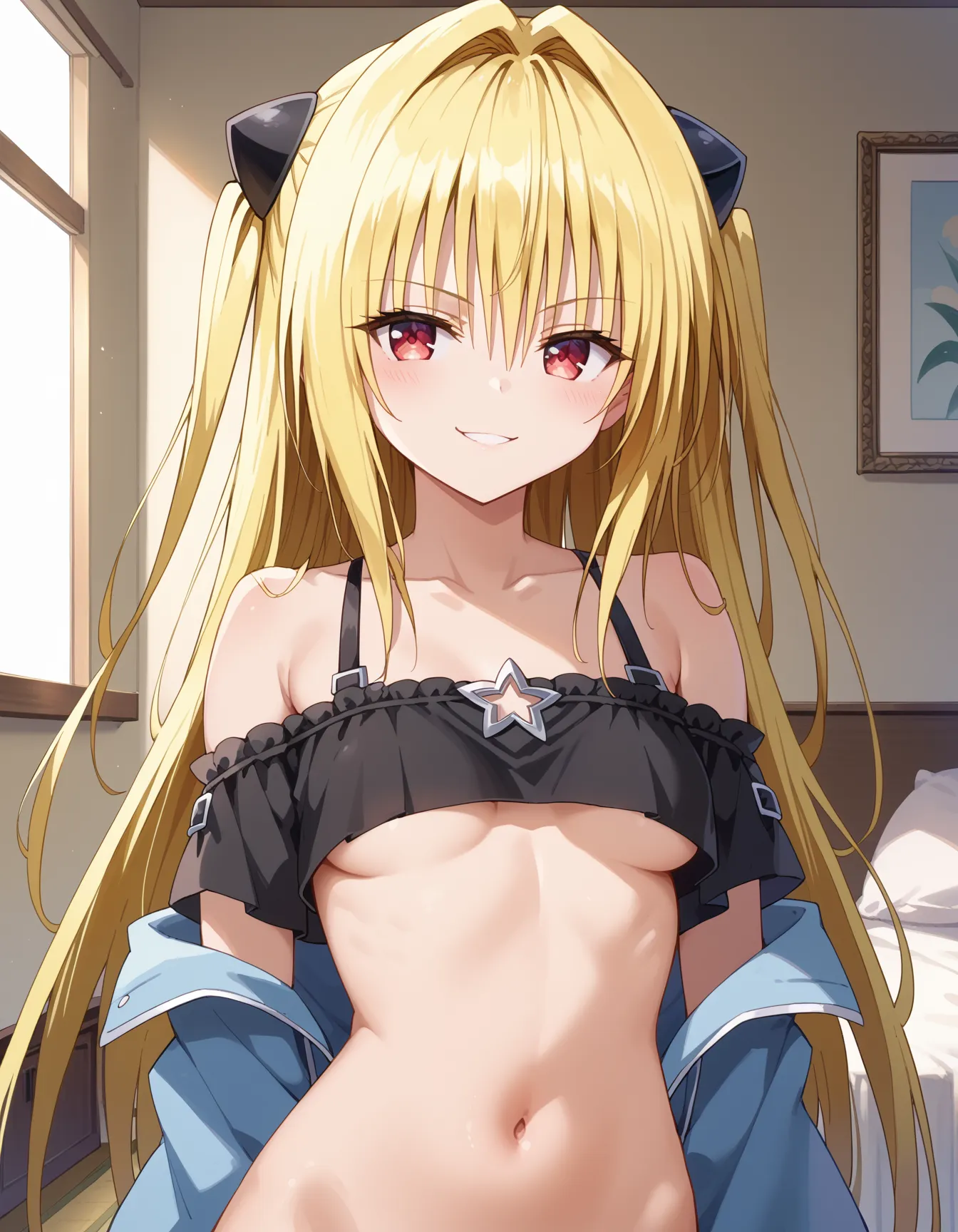 ToLOVEるに登場するヤミちゃんのエッチなAI画像480枚！(9ページ目)の13枚目の画像です。