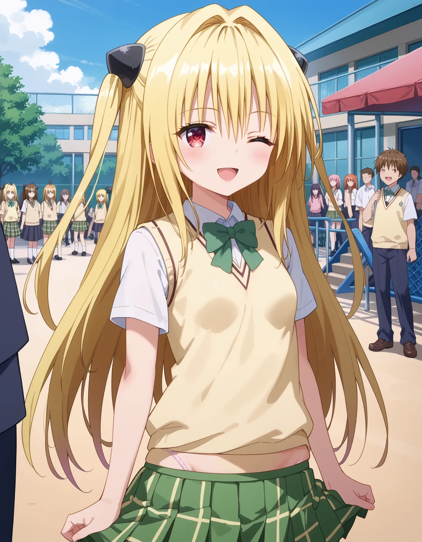 ToLOVEるに登場するヤミちゃんのエッチなAI画像480枚！(9ページ目)の34枚目の画像です。