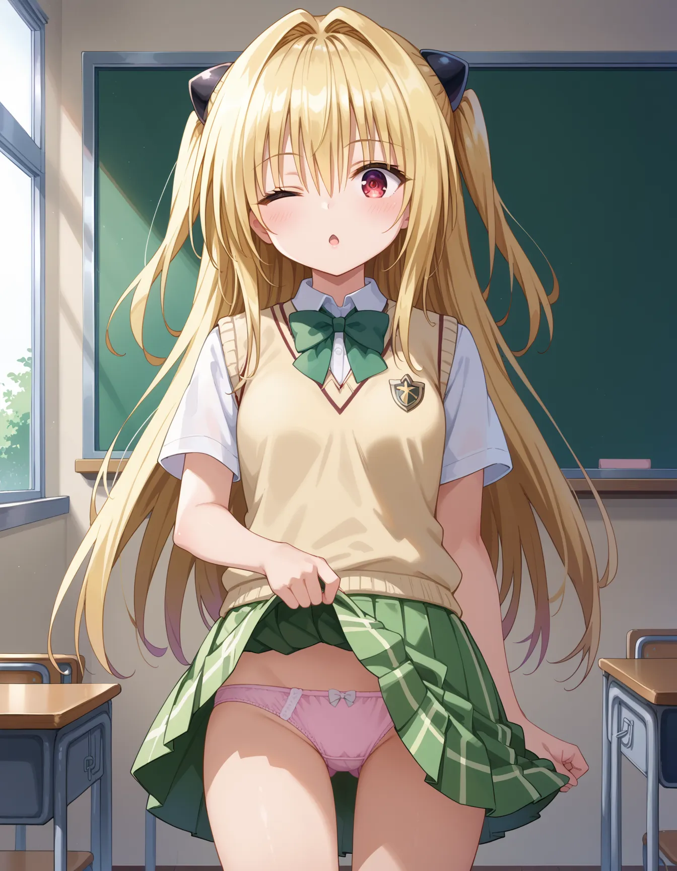 ToLOVEるに登場するヤミちゃんのエッチなAI画像480枚！(9ページ目)の35枚目の画像です。