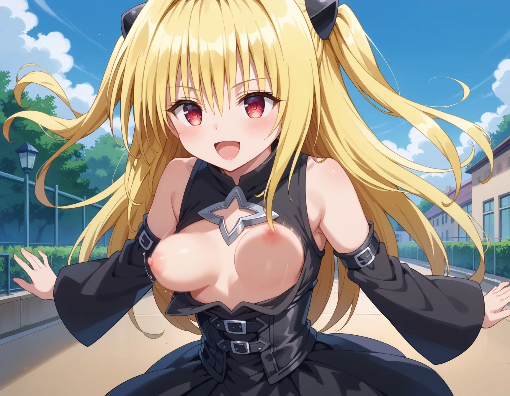 ToLOVEるに登場するヤミちゃんのエッチなAI画像480枚！(12ページ目)の40枚目の画像です。