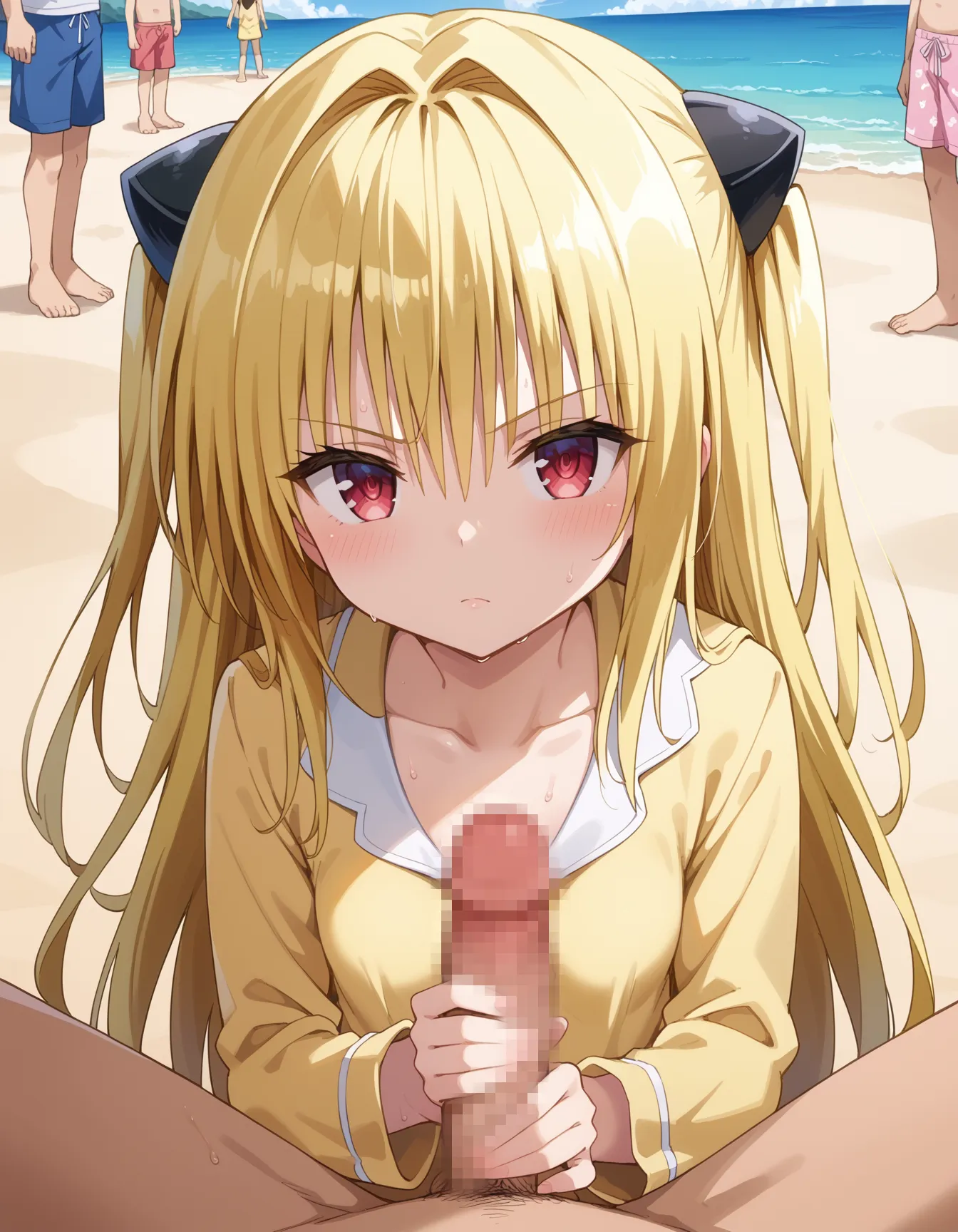 ToLOVEるに登場するヤミちゃんのエッチなAI画像480枚！の2枚目の画像です。