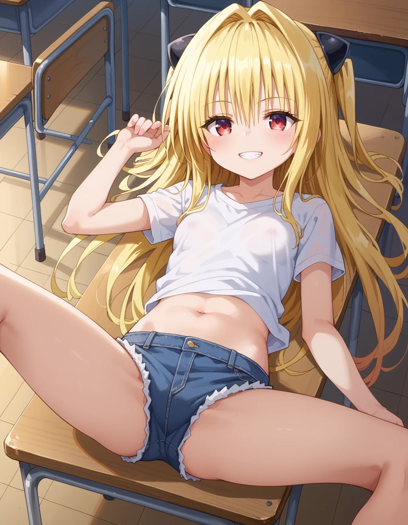 ToLOVEるに登場するヤミちゃんのエッチなAI画像480枚！(6ページ目)の18枚目の画像です。