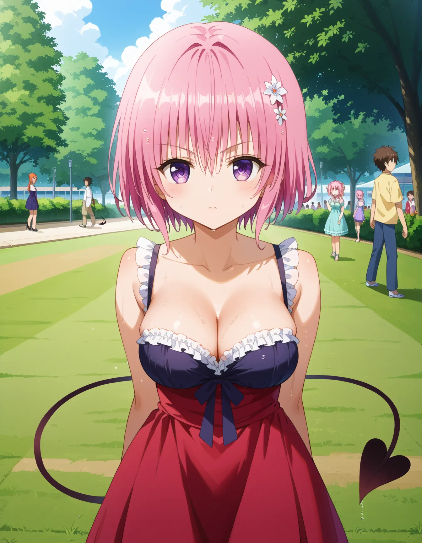 ToLOVEるに登場するモモ・ベリア・デビルークちゃんのエッチなAI画像458枚！(6ページ目)の2枚目の画像です。