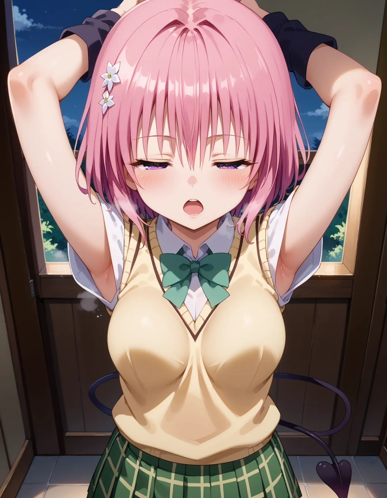 ToLOVEるに登場するモモ・ベリア・デビルークちゃんのエッチなAI画像458枚！(10ページ目)の26枚目の画像です。