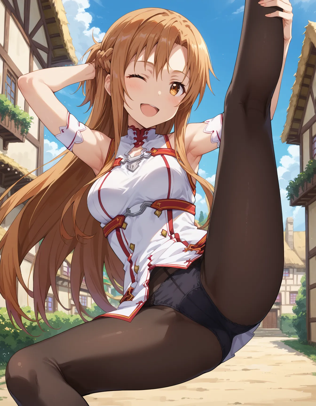 ソードアート・オンラインに登場する結城明日奈ちゃんのエロいAI画像500枚！(10ページ目)の9枚目の画像です。