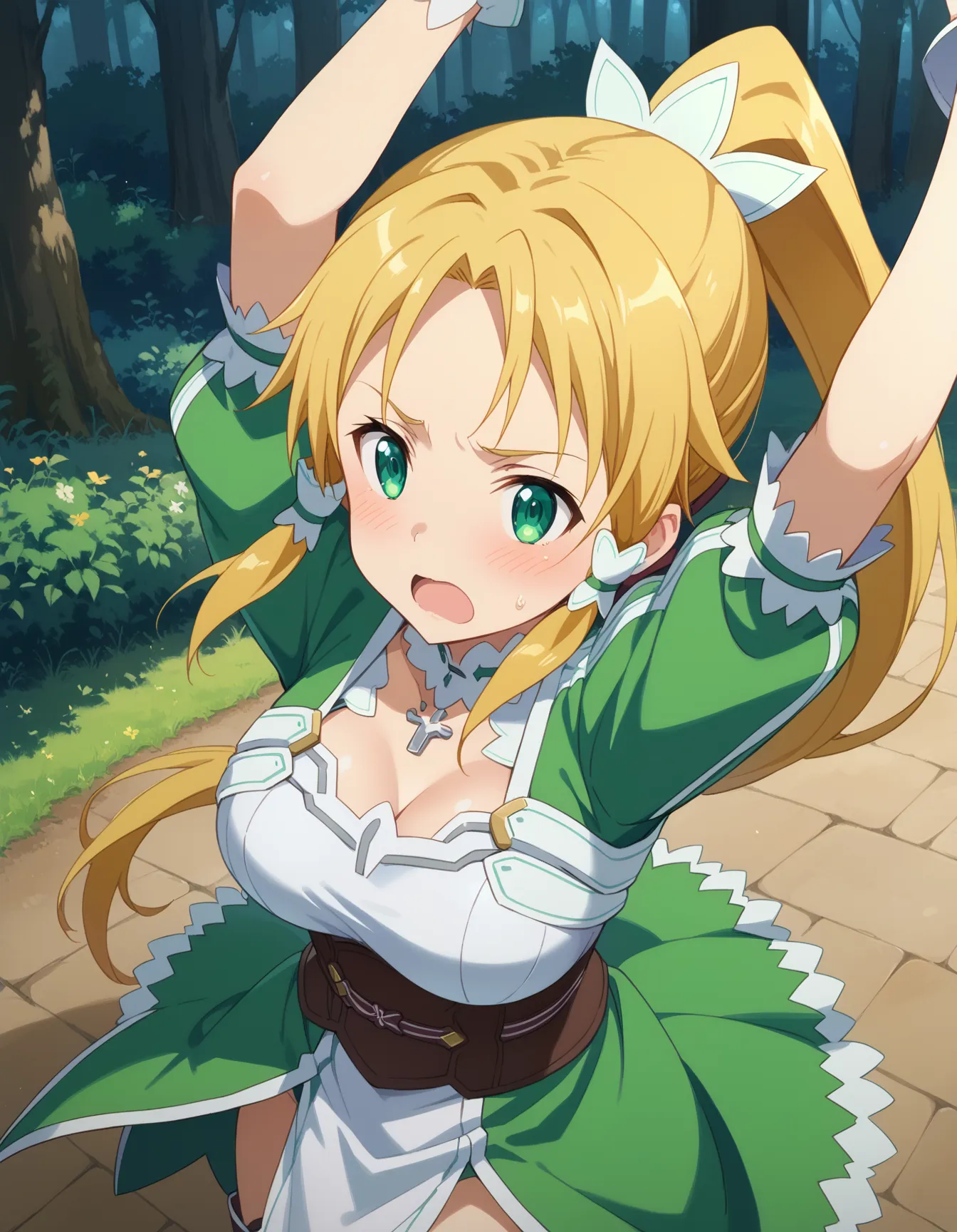 ソードアート・オンラインに登場するリーファちゃんのエロいAI画像432枚！(6ページ目)の25枚目の画像です。