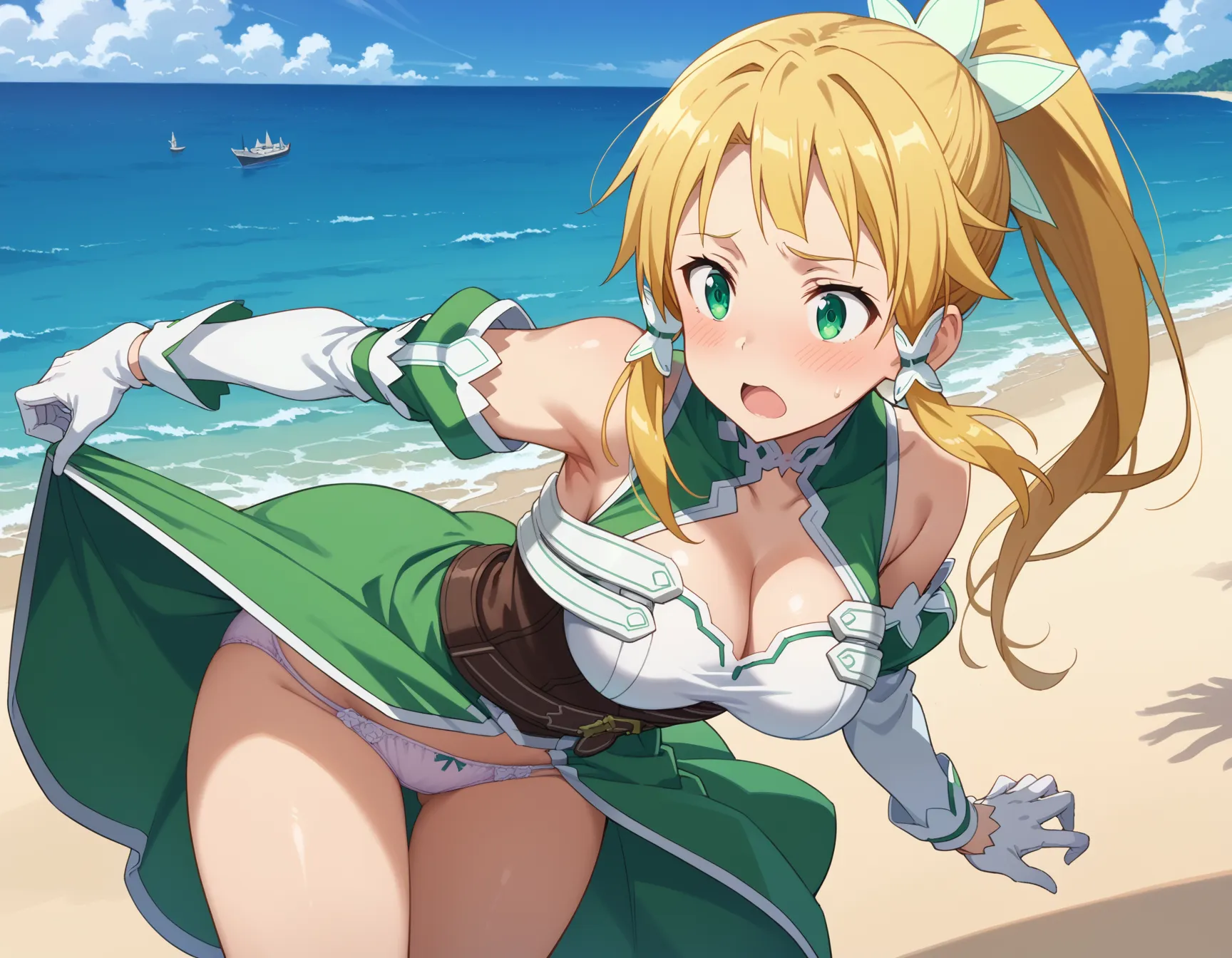ソードアート・オンラインに登場するリーファちゃんのエロいAI画像432枚！(7ページ目)の17枚目の画像です。