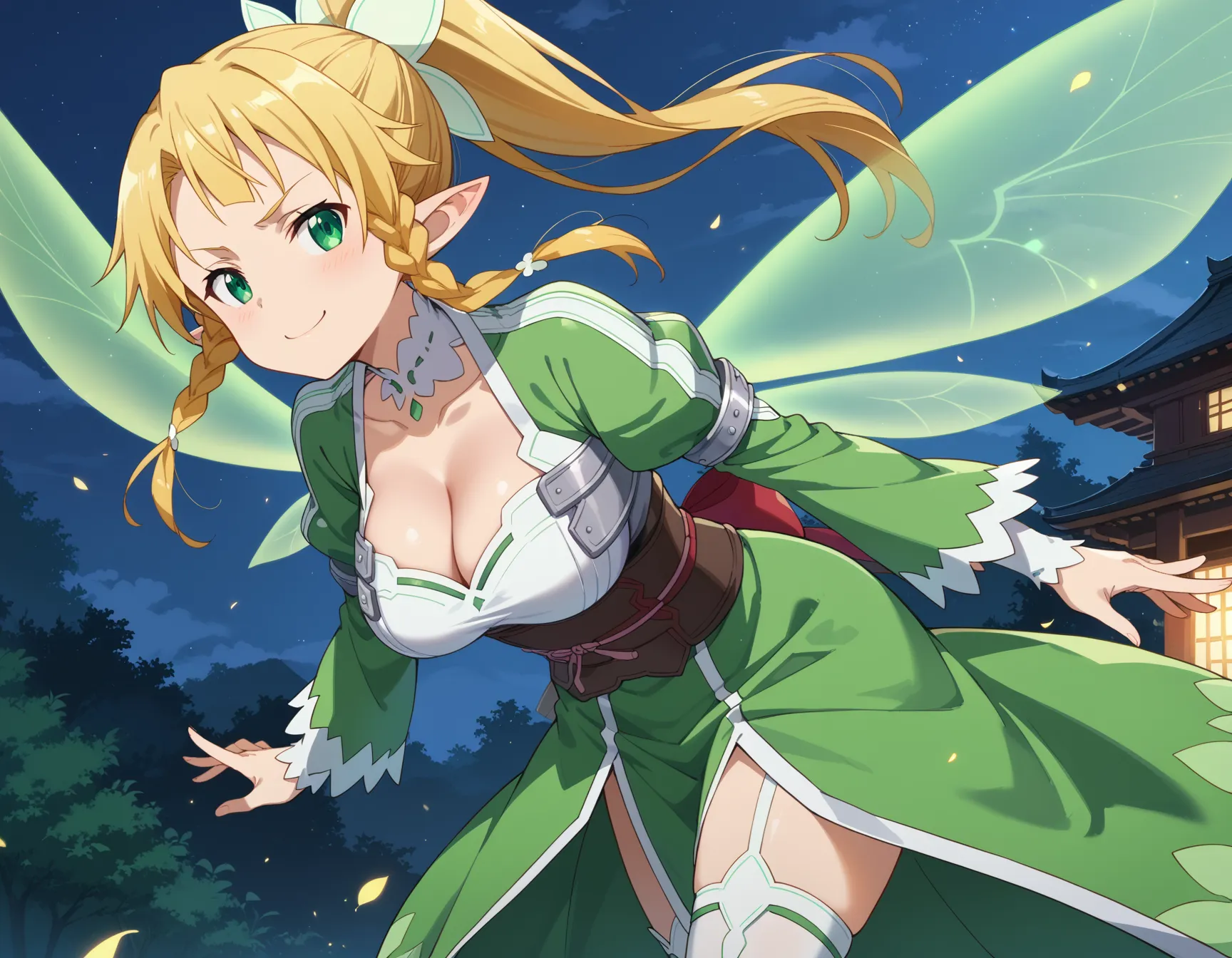 ソードアート・オンラインに登場するリーファちゃんのエロいAI画像432枚！(7ページ目)の37枚目の画像です。