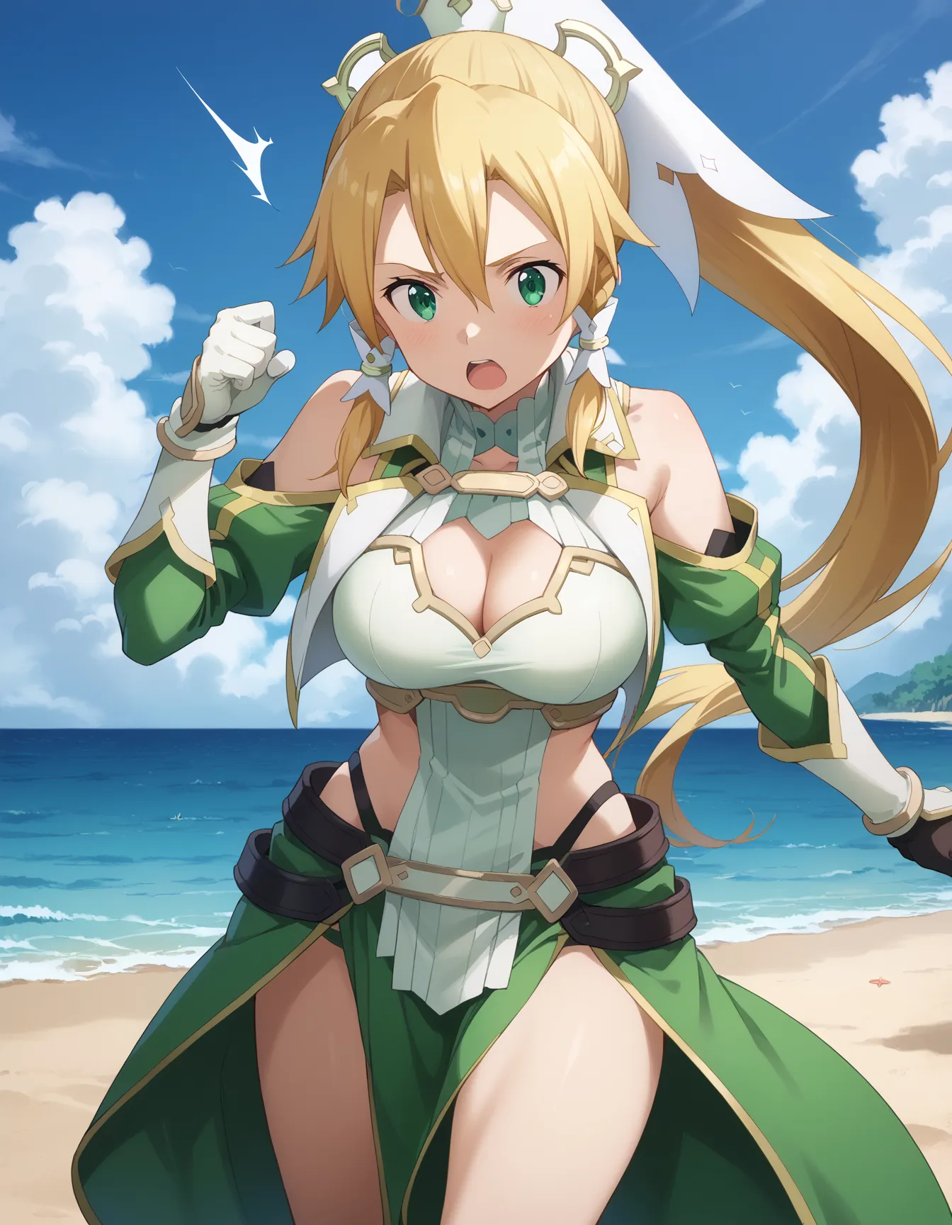 ソードアート・オンラインに登場するリーファちゃんのエロいAI画像432枚！の31枚目の画像です。