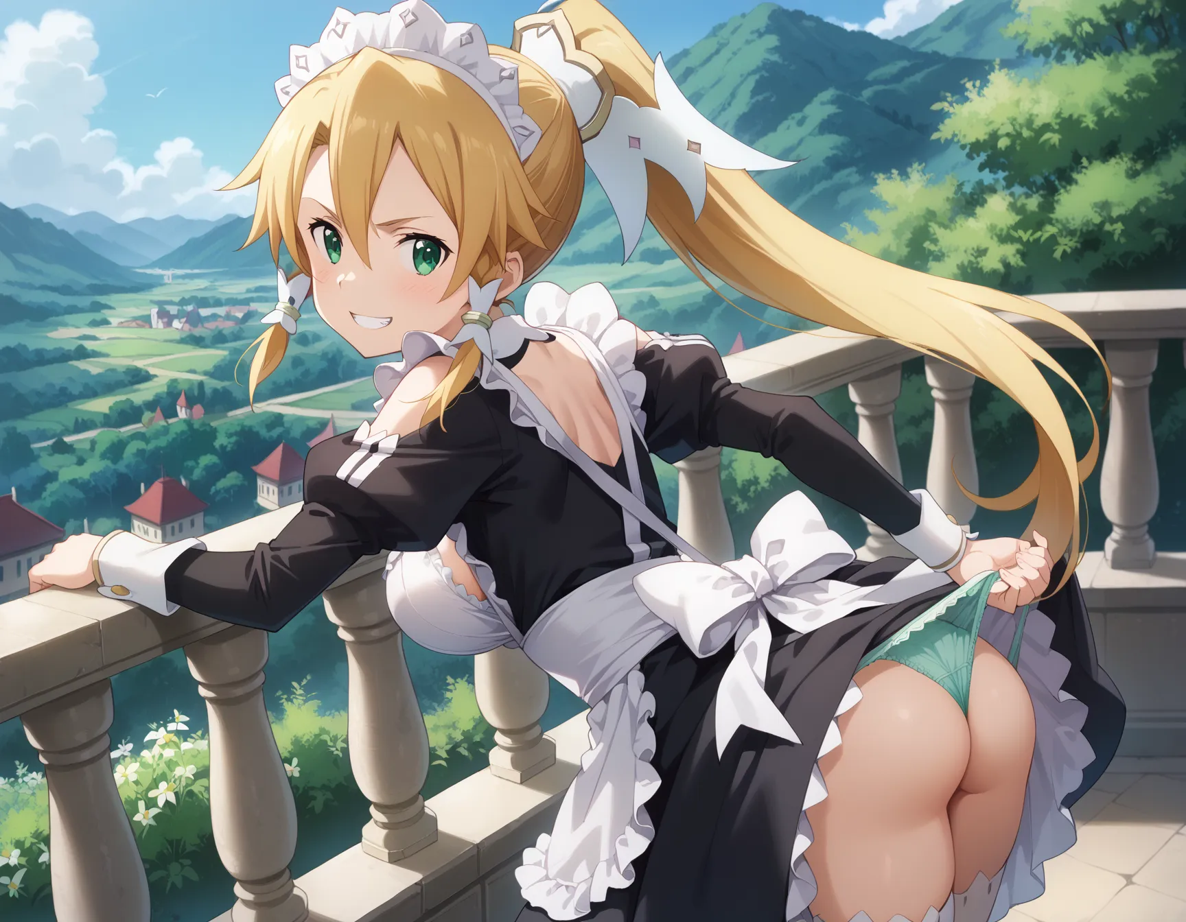ソードアート・オンラインに登場するリーファちゃんのエロいAI画像432枚！(8ページ目)の26枚目の画像です。