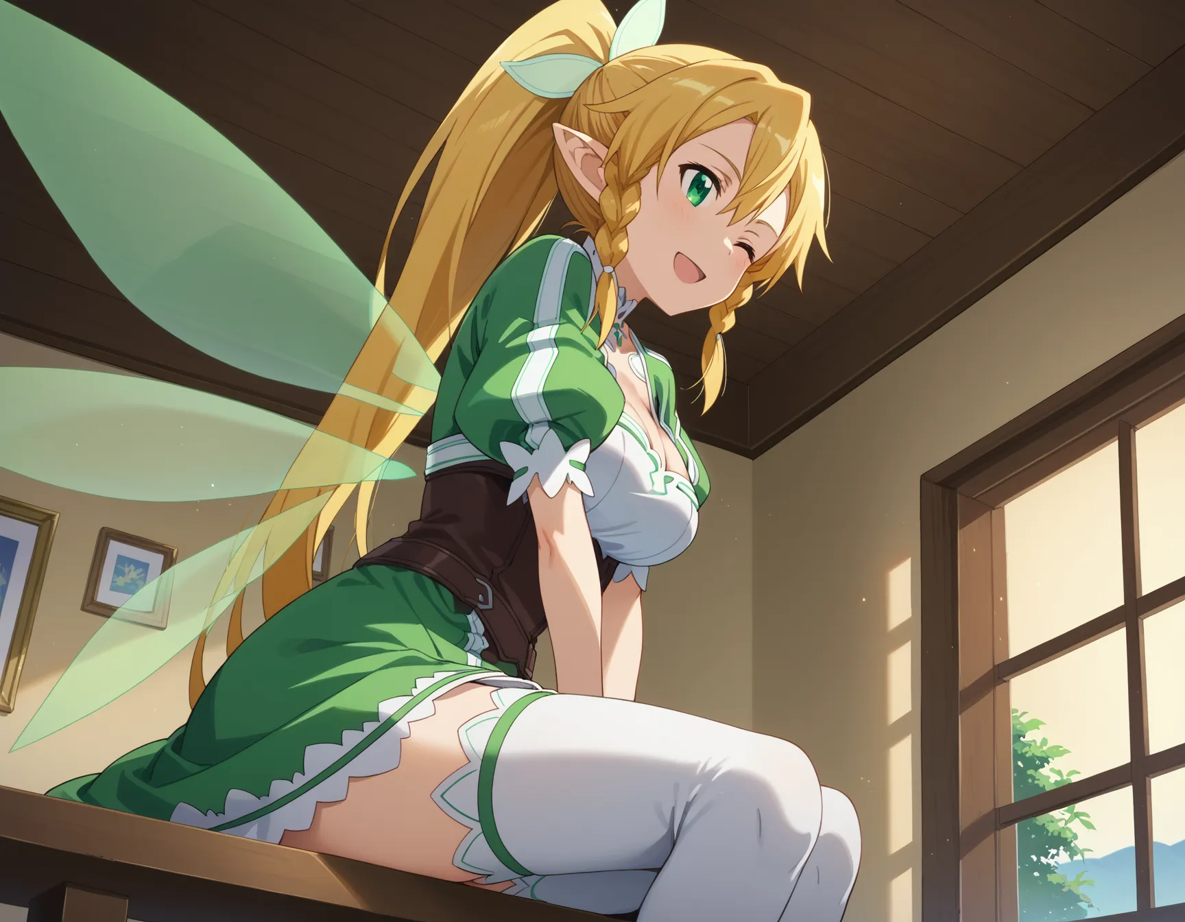 ソードアート・オンラインに登場するリーファちゃんのエロいAI画像432枚！の33枚目の画像です。