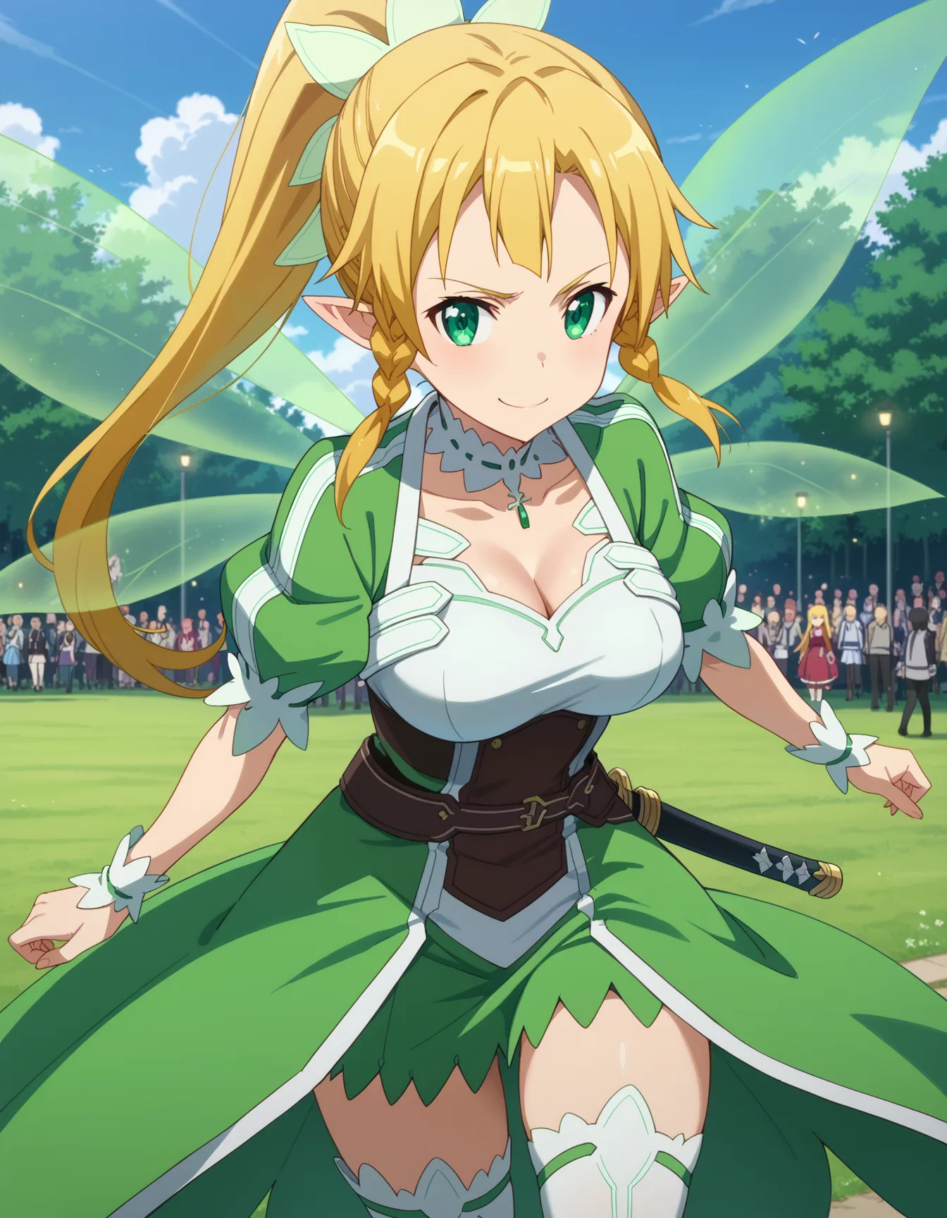 ソードアート・オンラインに登場するリーファちゃんのエロいAI画像432枚！(9ページ目)の6枚目の画像です。