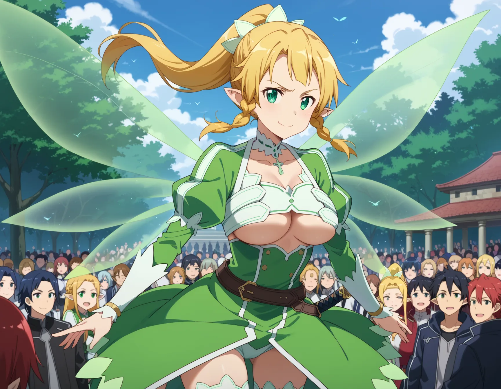 ソードアート・オンラインに登場するリーファちゃんのエロいAI画像432枚！(9ページ目)の10枚目の画像です。