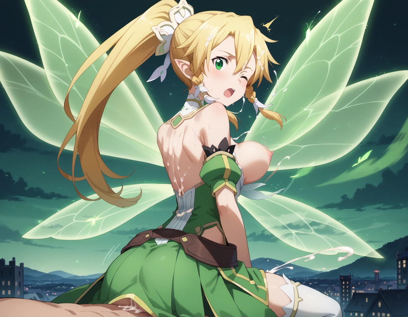 ソードアート・オンラインに登場するリーファちゃんのエロいAI画像432枚！(9ページ目)の32枚目の画像です。