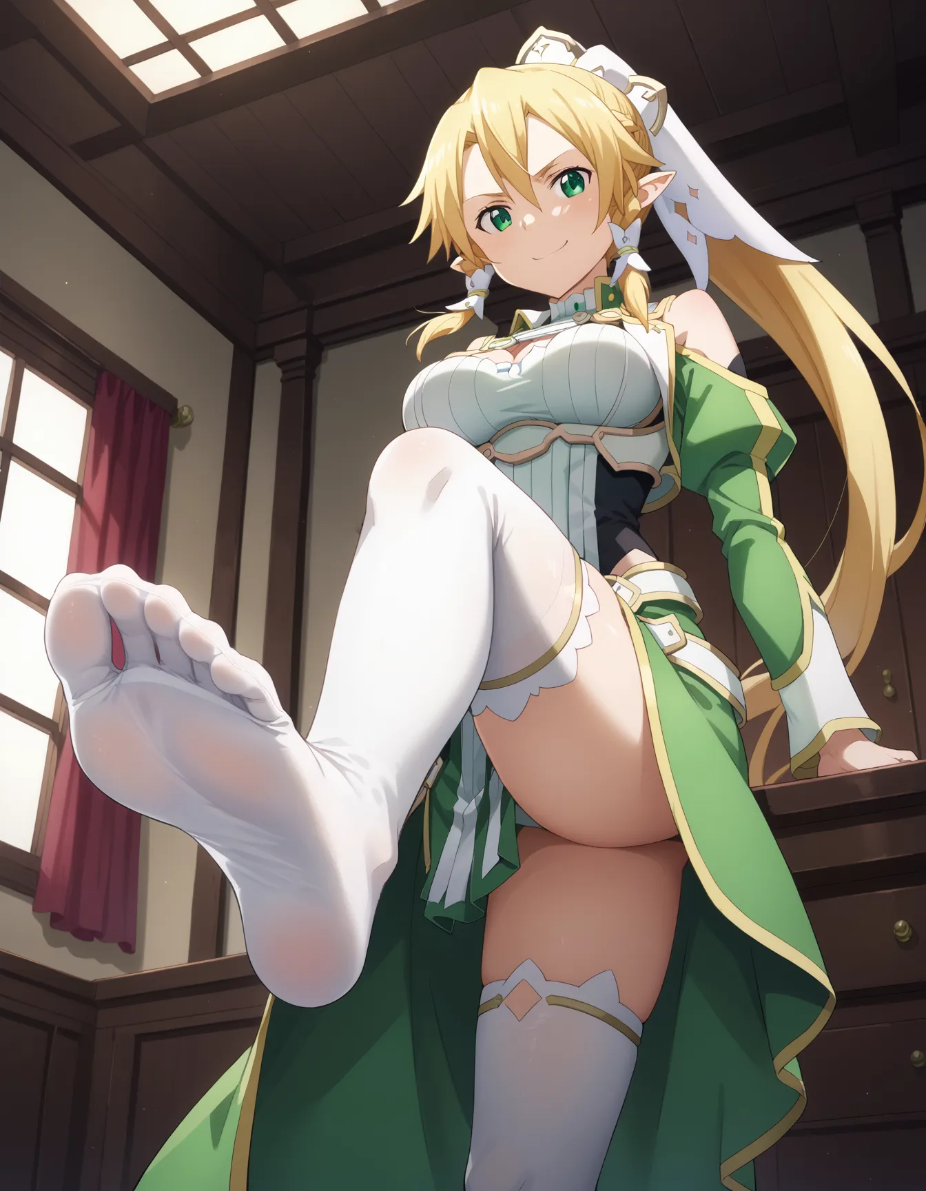ソードアート・オンラインに登場するリーファちゃんのエロいAI画像432枚！(10ページ目)の2枚目の画像です。