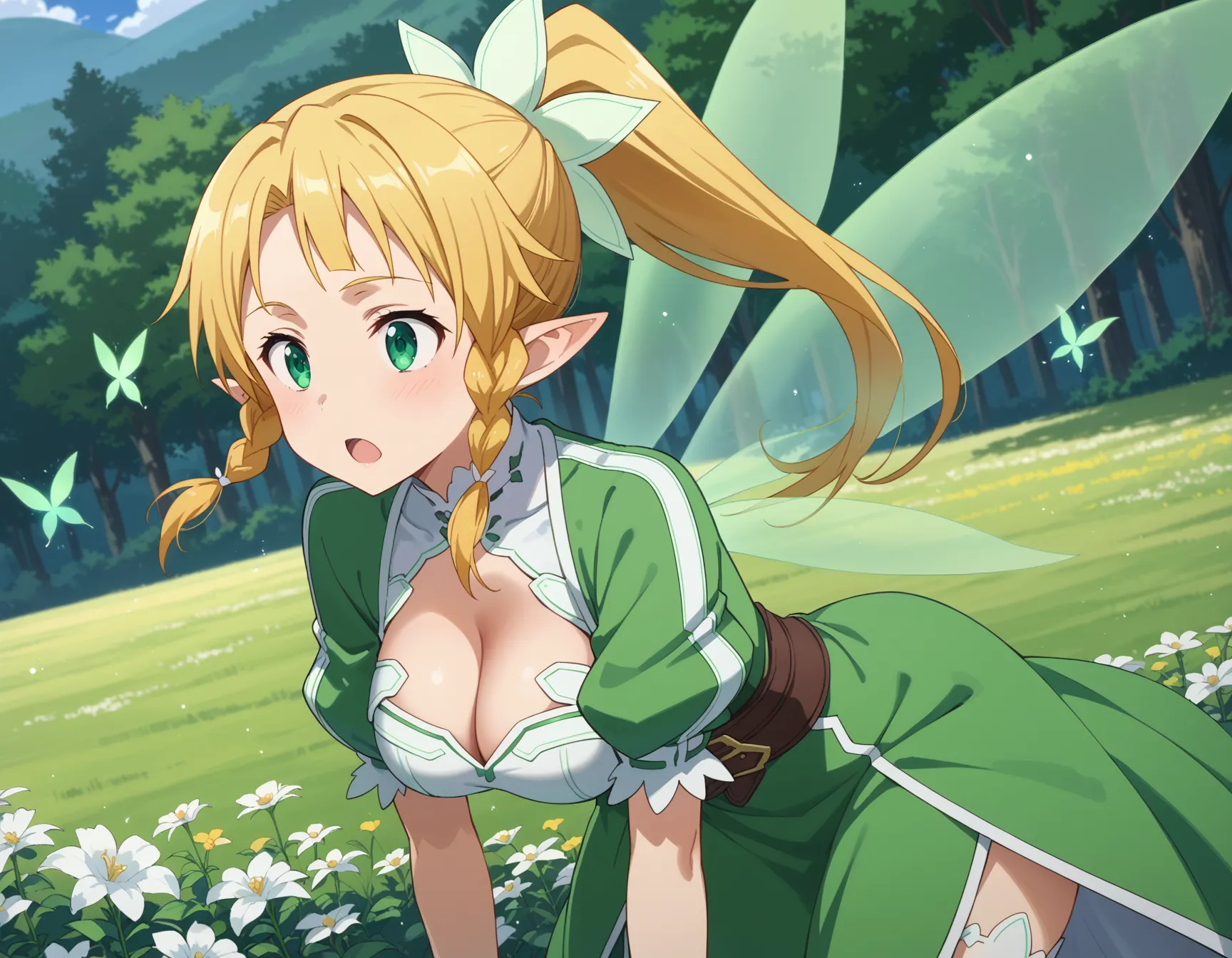 ソードアート・オンラインに登場するリーファちゃんのエロいAI画像432枚！(10ページ目)の10枚目の画像です。