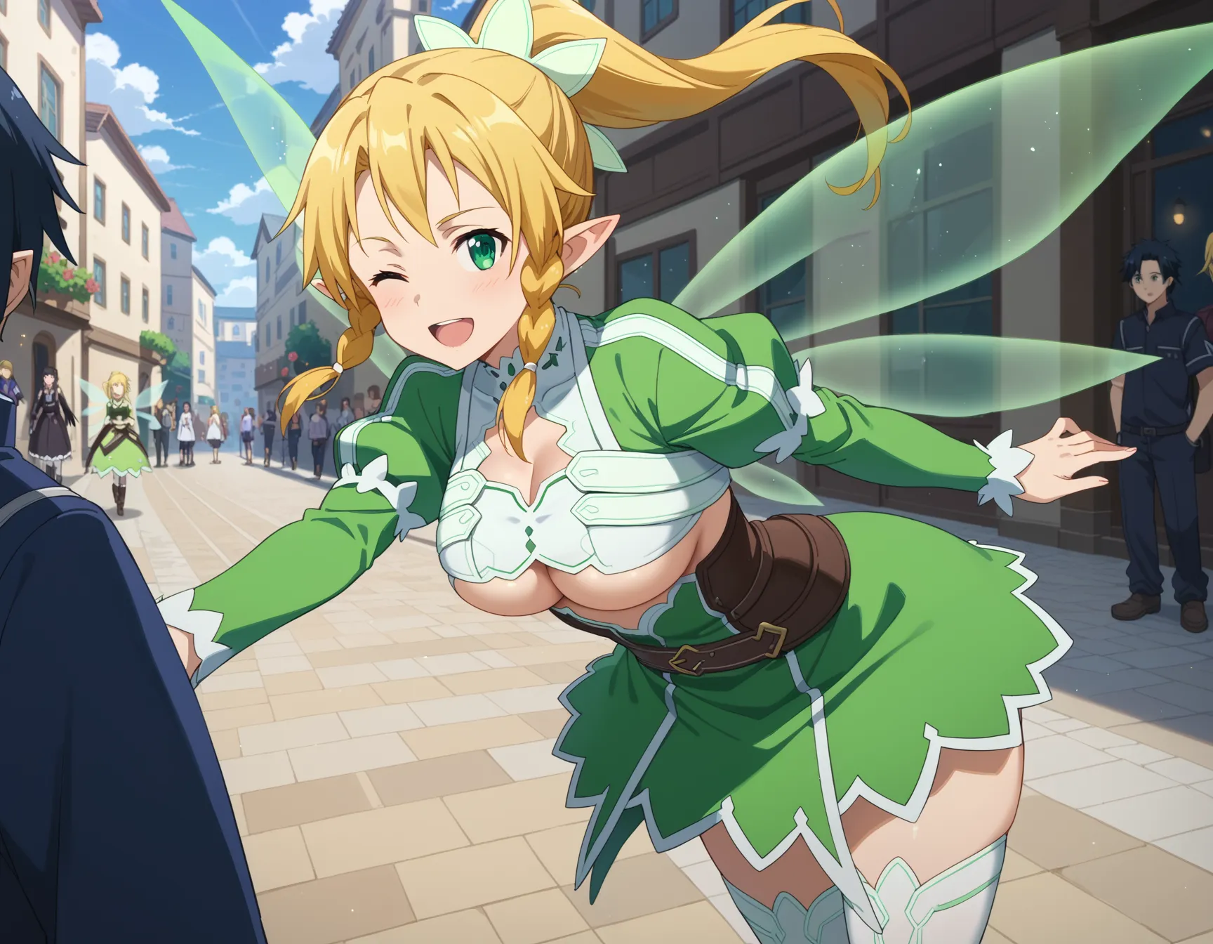 ソードアート・オンラインに登場するリーファちゃんのエロいAI画像432枚！(10ページ目)の11枚目の画像です。